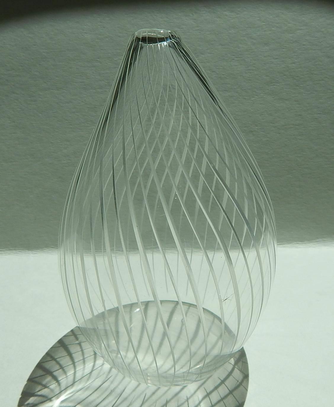 Modern Wirkaala Glass Vase for Iitala, Delicate Organic Teardrop Shape