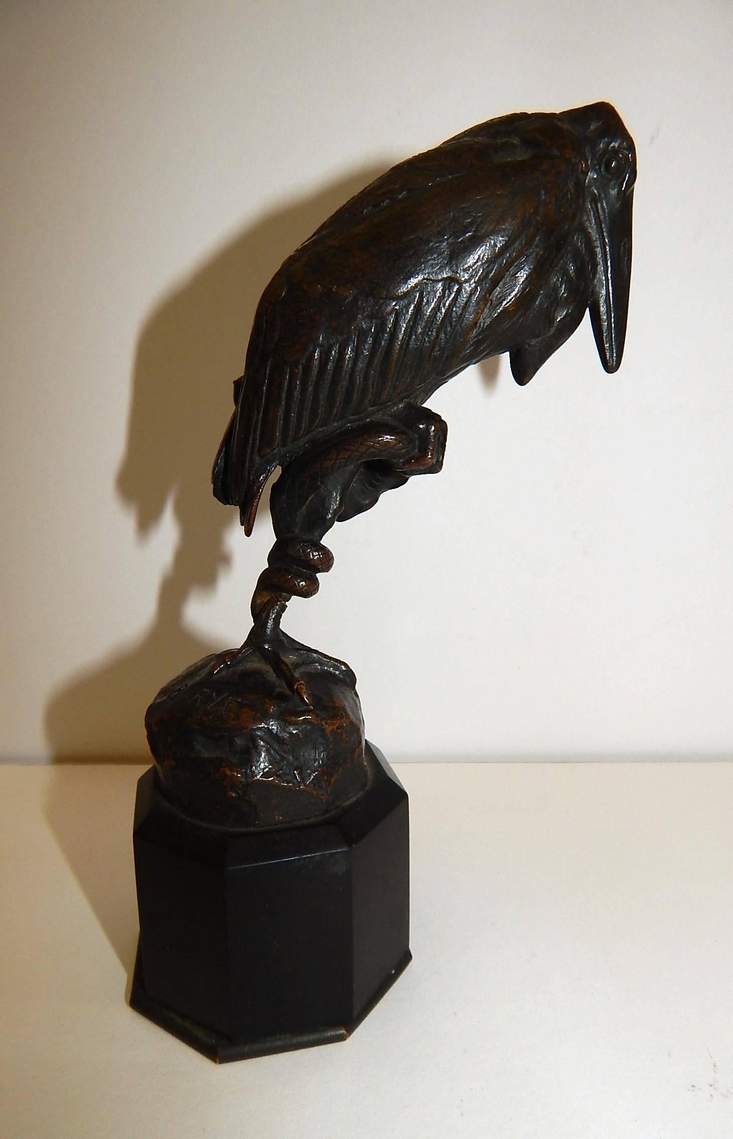 Art nouveau Rare sculpture en bronze de Barye, 
