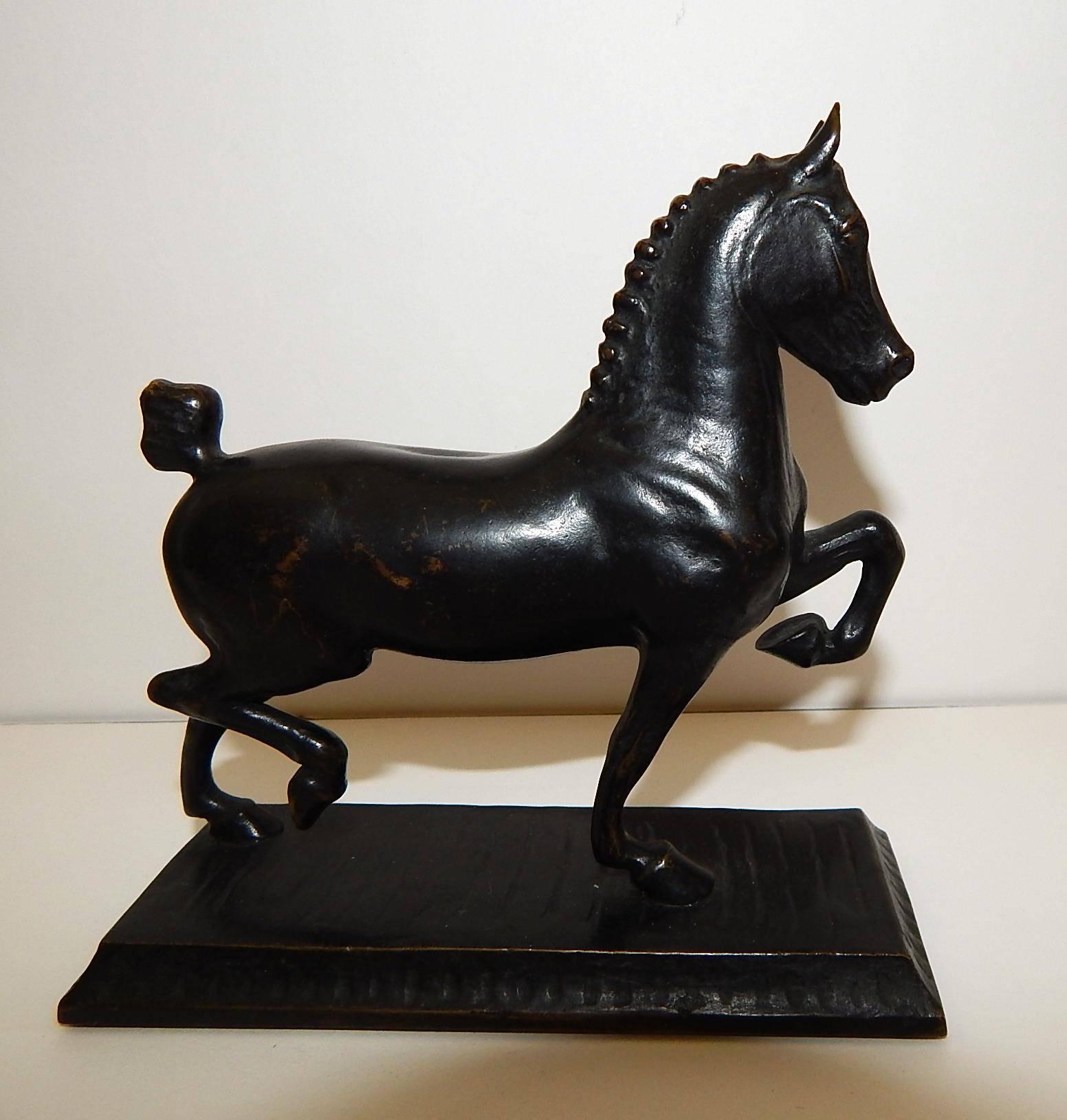 bronze horse sculptures