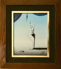 Jorge Sanchez Surreal Oil on Canvas, Masks