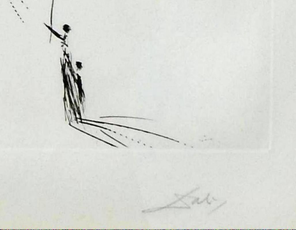 Salvador Dali Original Etching from Flors Dali Series, Cerises Pierrot 1969-1970 In Good Condition In Phoenix, AZ