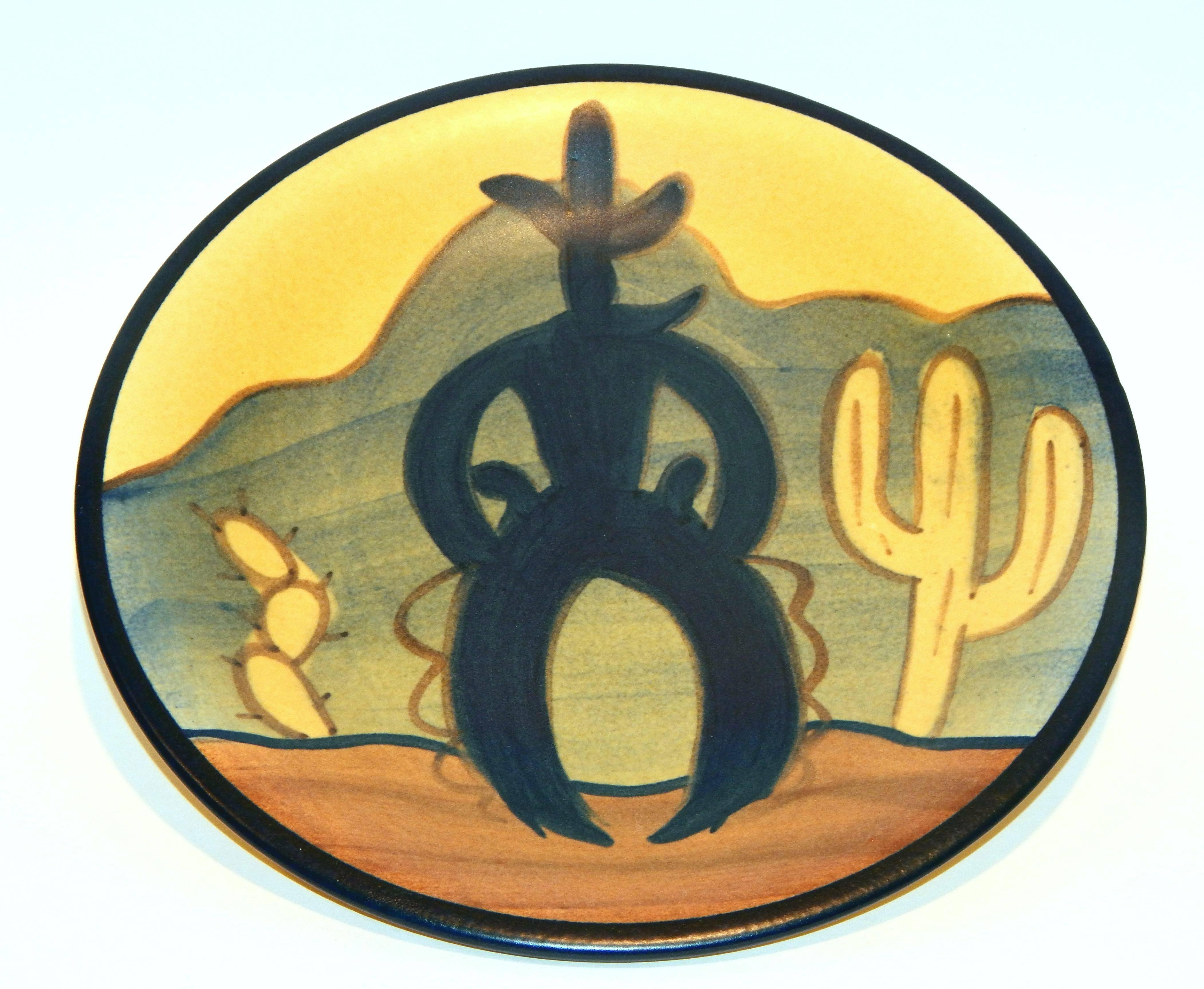 Modern Rare Vintage Stangl Ceramics, Ranger Pattern, 34 Piece Set of Cowboy Pottery