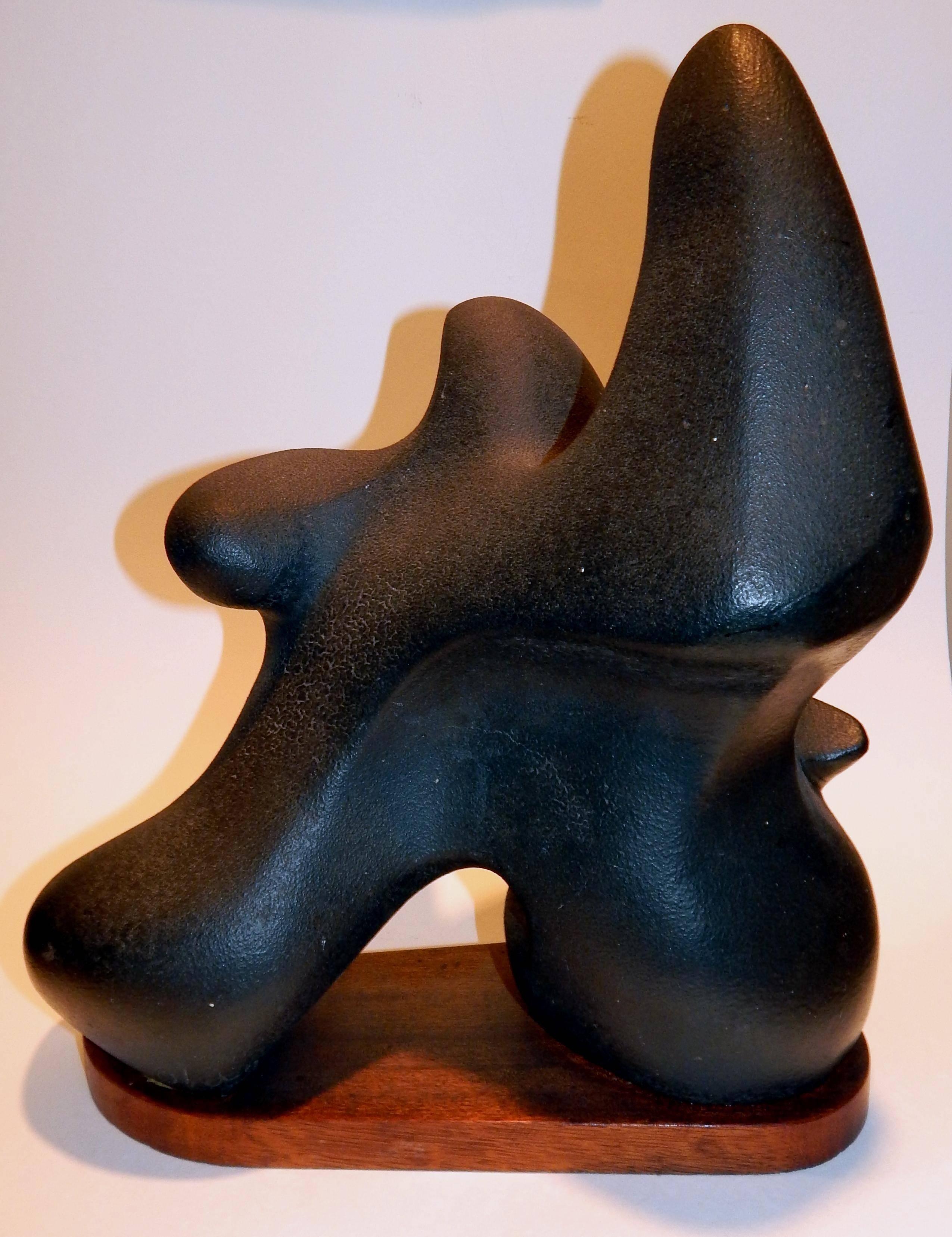 American Ellen Key Oberg Modernist Ceramic Sculpture, Impetuous Person For Sale