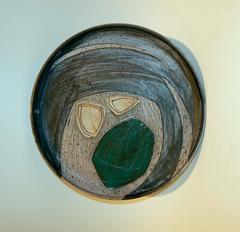 Joel Edwards Keramik Charger:: Abstraktes Design:: California Studio Potter