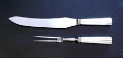Georg Jensen Sterling Carving Set, Bernadotte Pattern