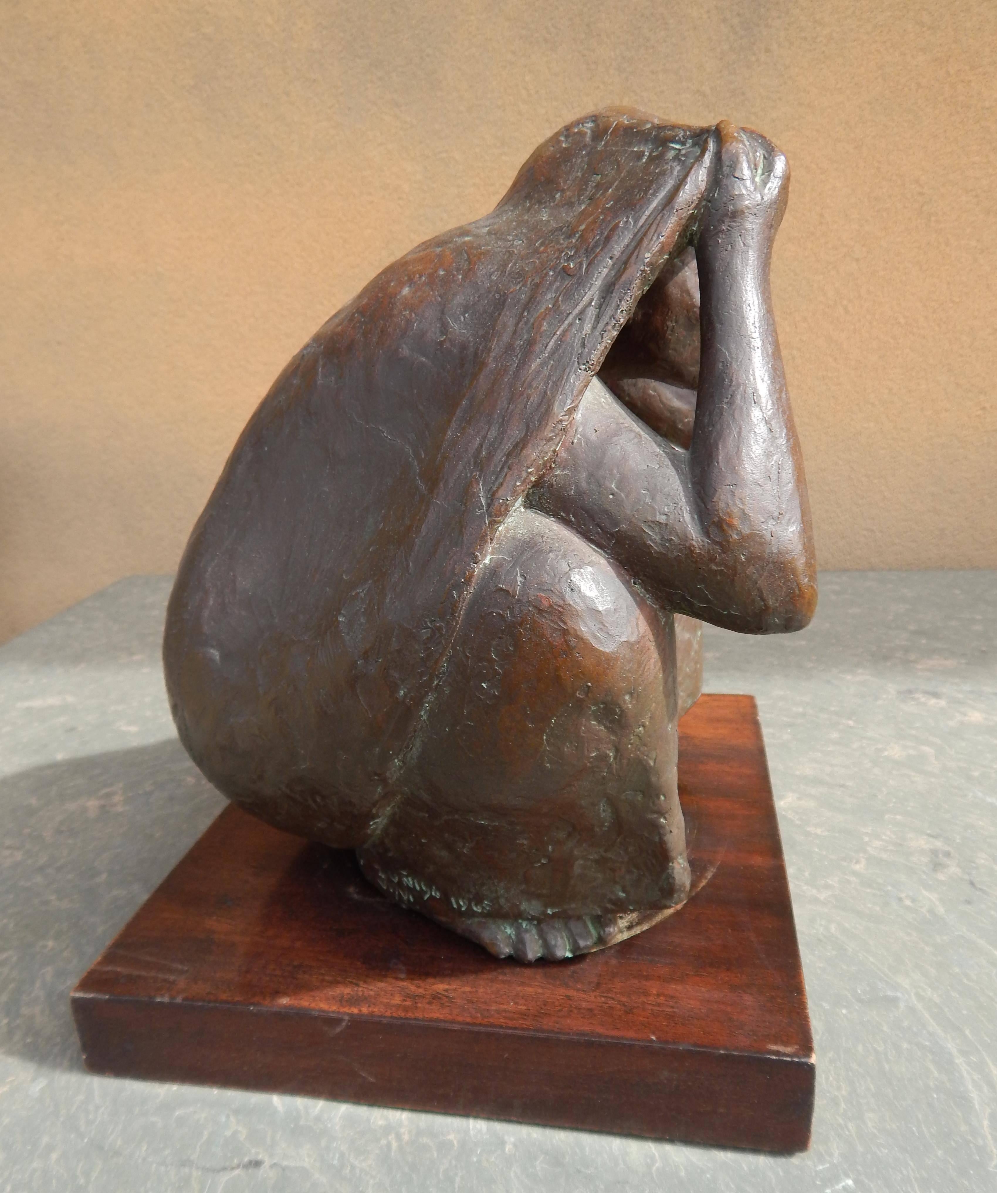 Mexican Francisco Zuniga Bronze, 1965, Titled 