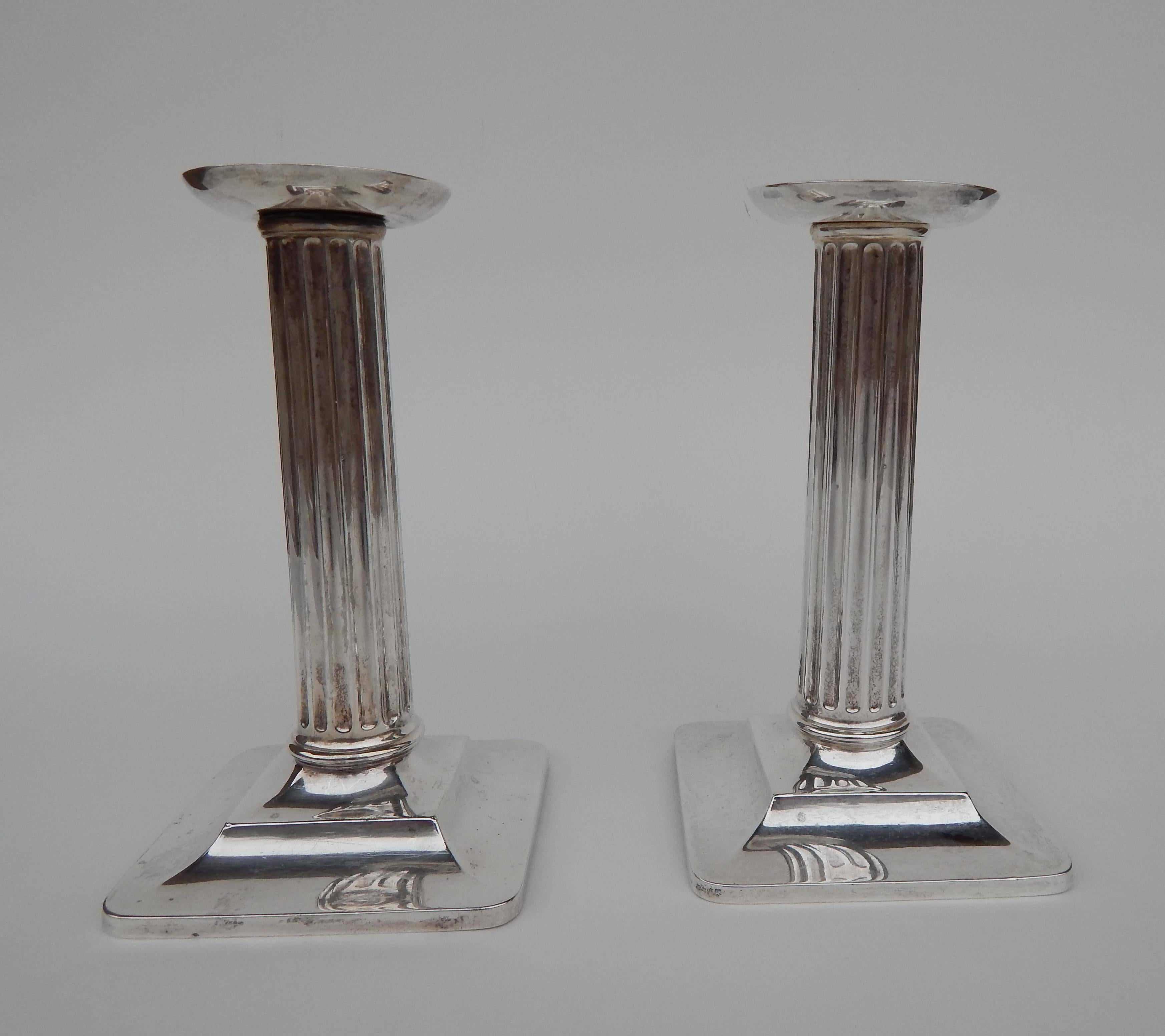 Beautiful sterling Tiffany candlesticks in excellent condition.
Measures: 6.75