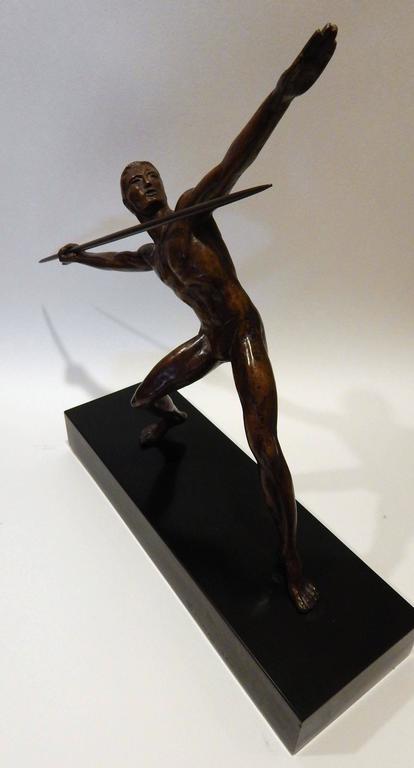 Fernand Fonssagrives Bronze Sculpture, 'The Athlete' at 1stDibs