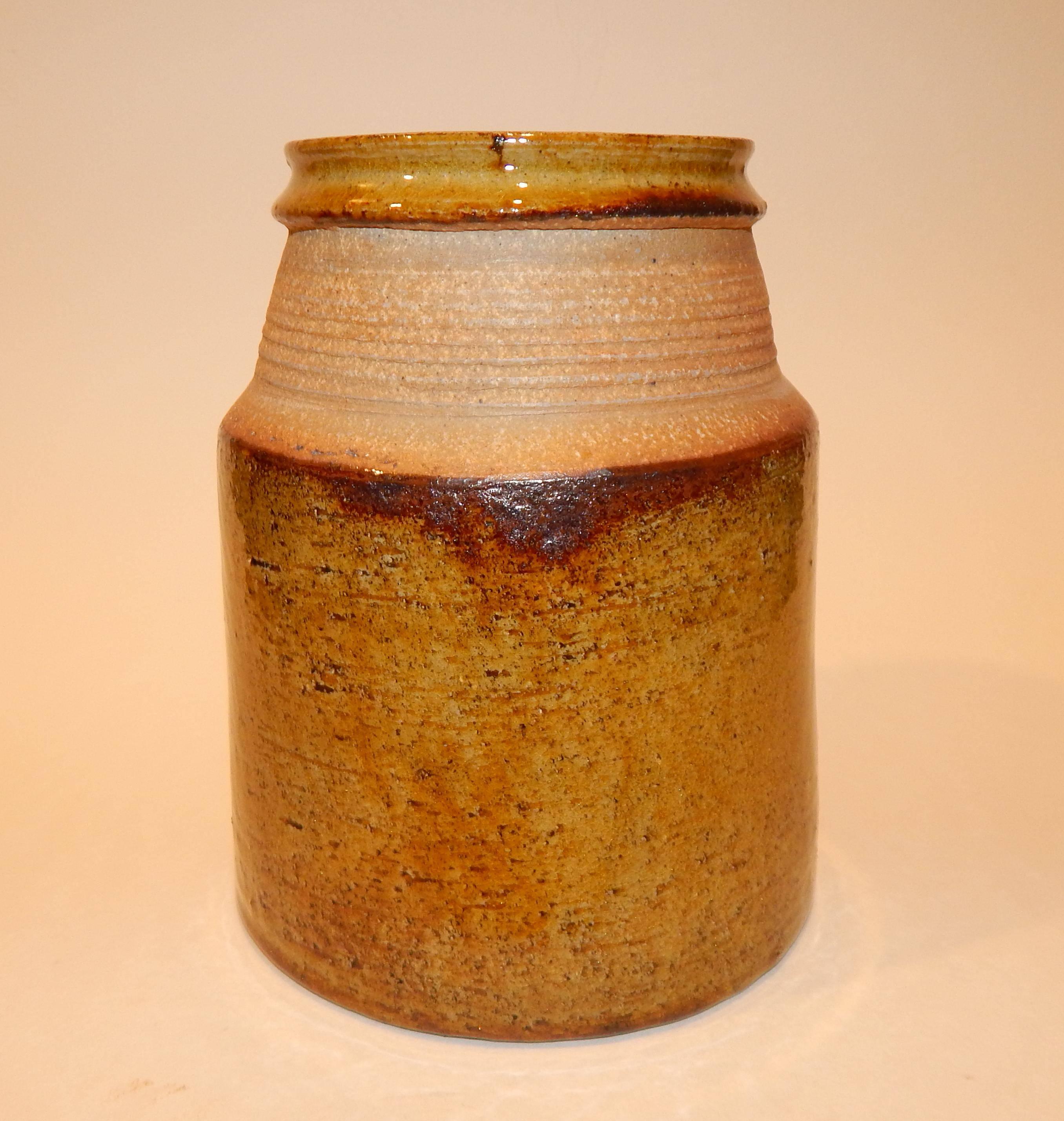 Nils Kahler Denmark Ceramic Vase, circa 1960s For Sale at 1stDibs