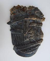 Studio Ceramic Mask by Tucson Ceramist Maurice Grossman