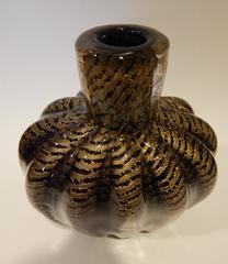 Ercole Barovier e Toso Coronado D'Oro, impressionante vaso di vetro italiano