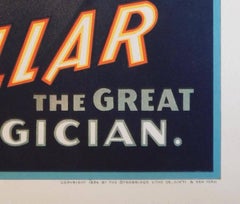 Magic Poster, Kellar the Magician Vintage Original Color Lithograph, 1894
