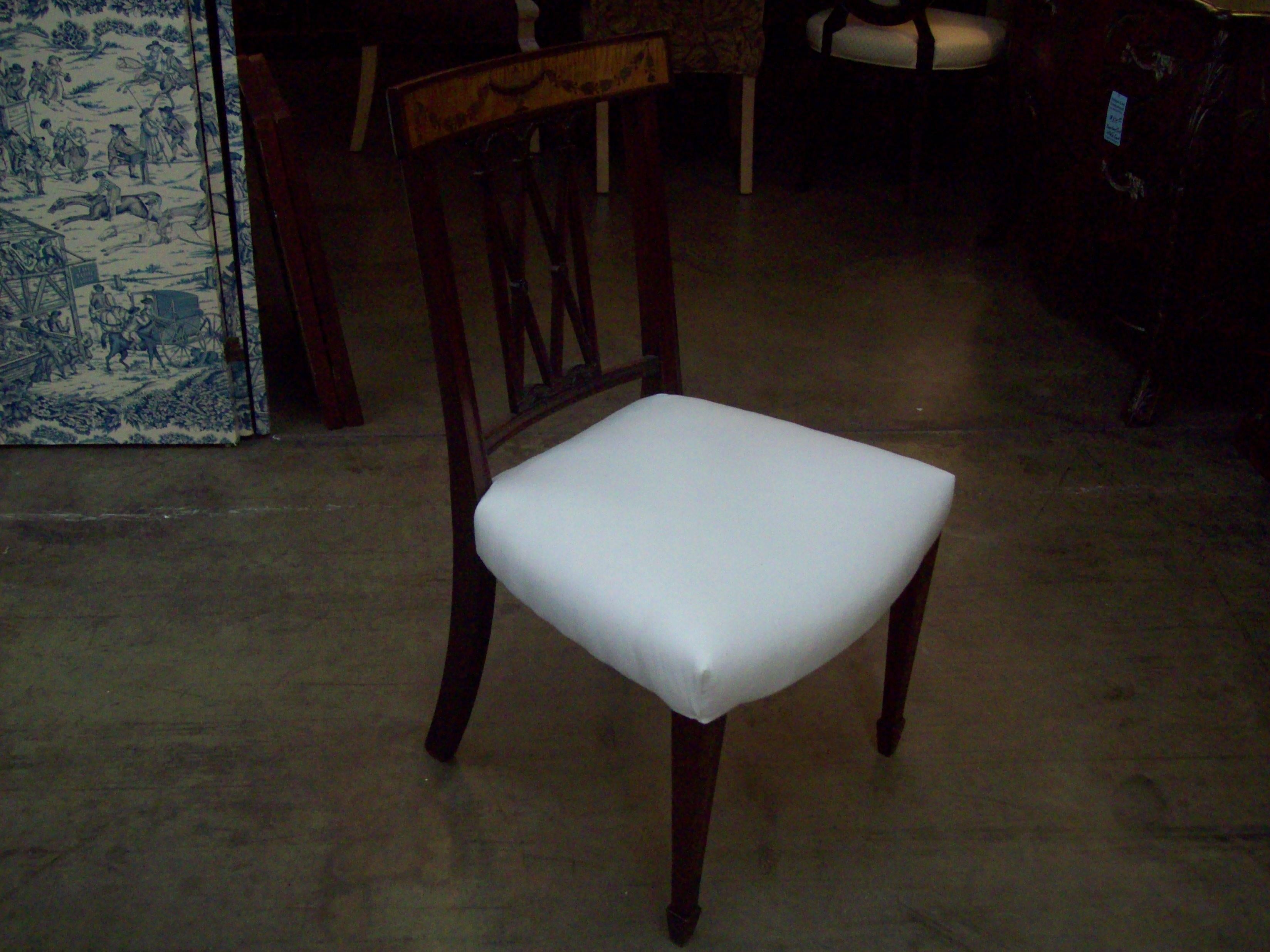 Regency English Mahogany Side Chair For Sale