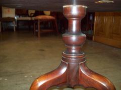 English Mahogany Three-Tier Table "Dumbwaiter"