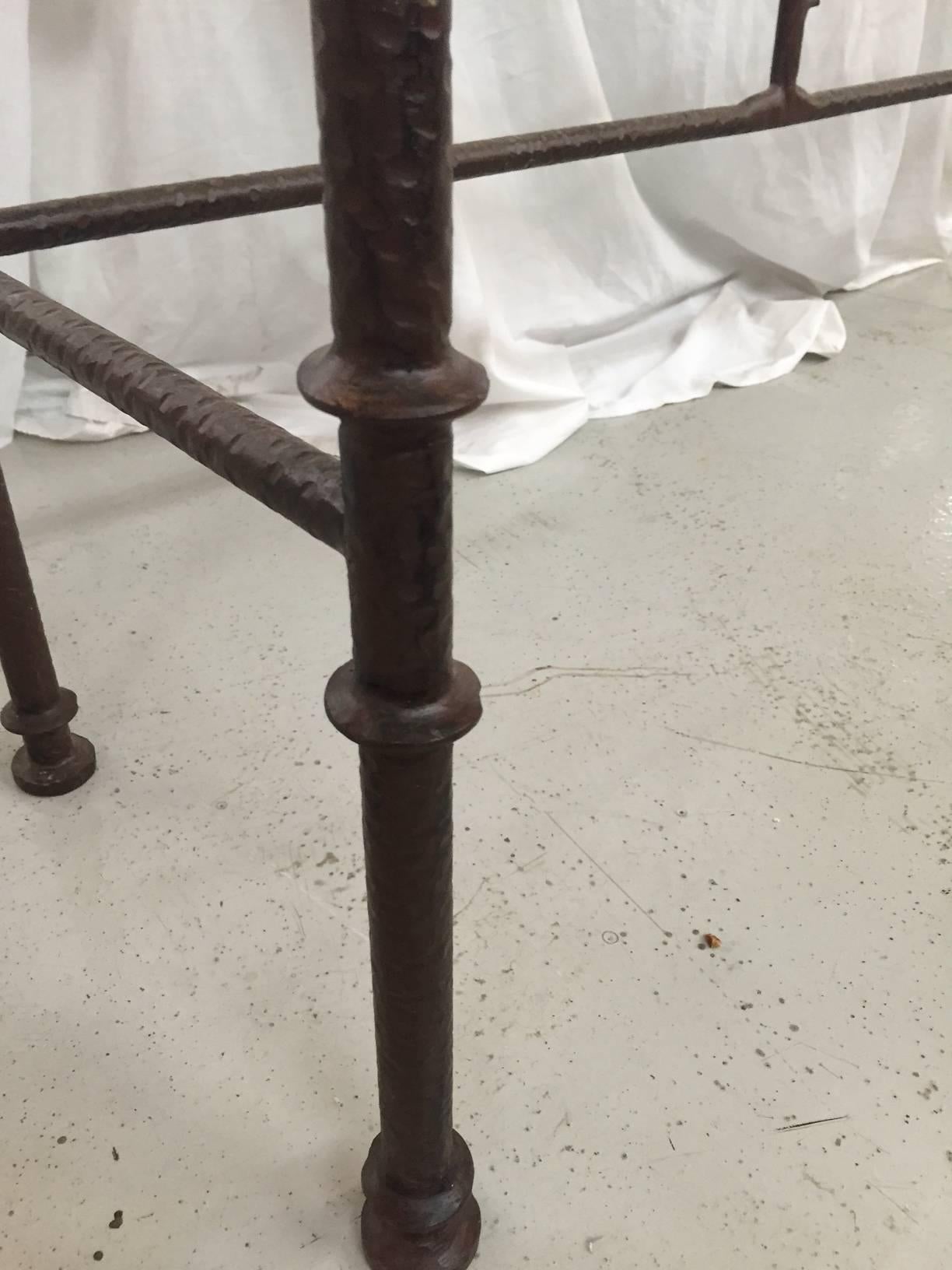 Giacometti Style For Forge Console Table In Good Condition For Sale In Chicago, IL