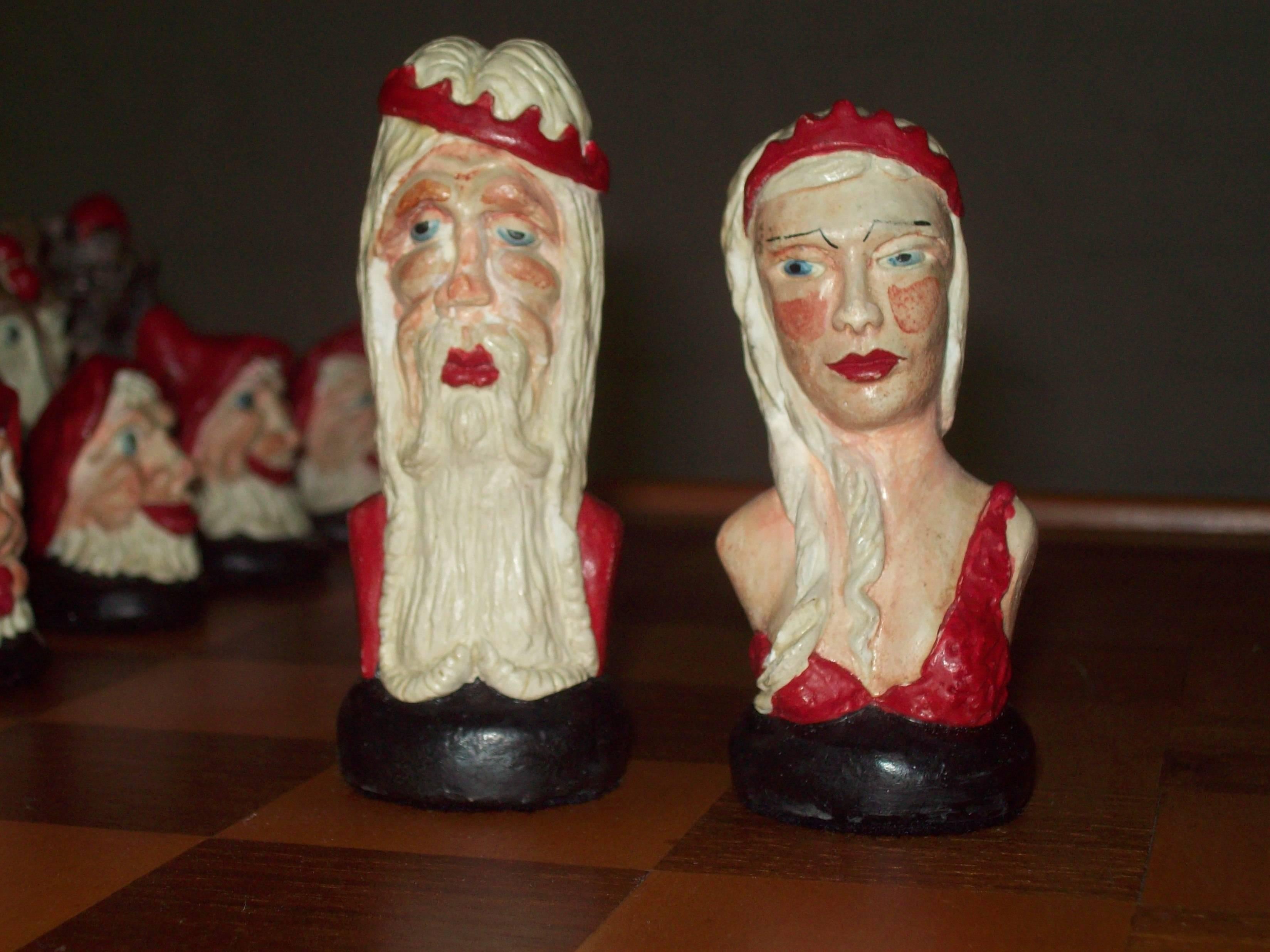 Alabaster Chess Set For Sale 2