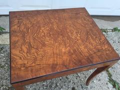William Switzer Burled Maple Biedermeier Side Table