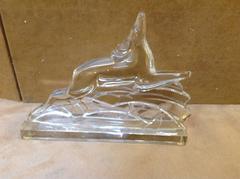 Baccarat Crystal Leaping Reindeer Sculpture