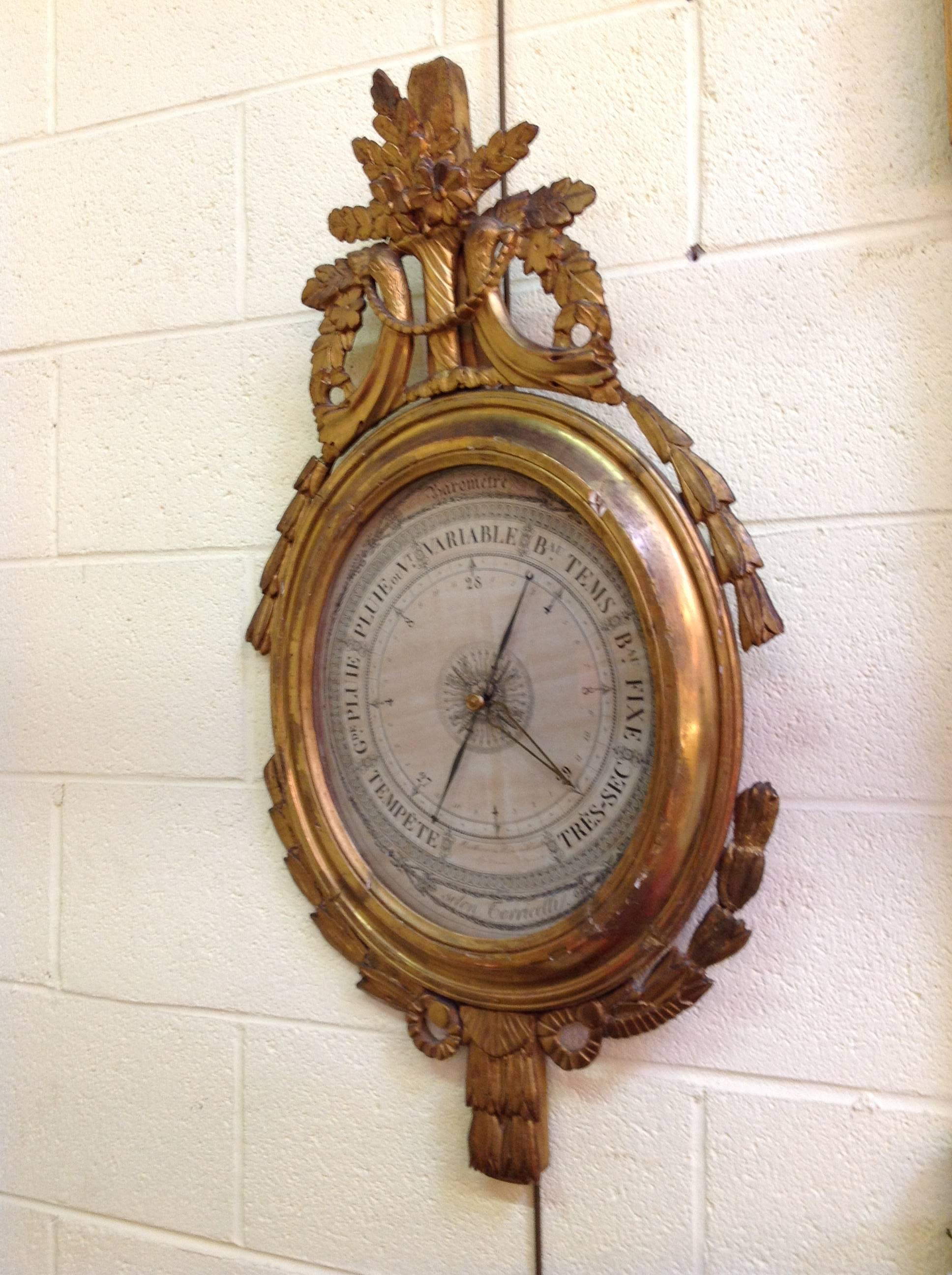 French Louis XVI Barometer For Sale