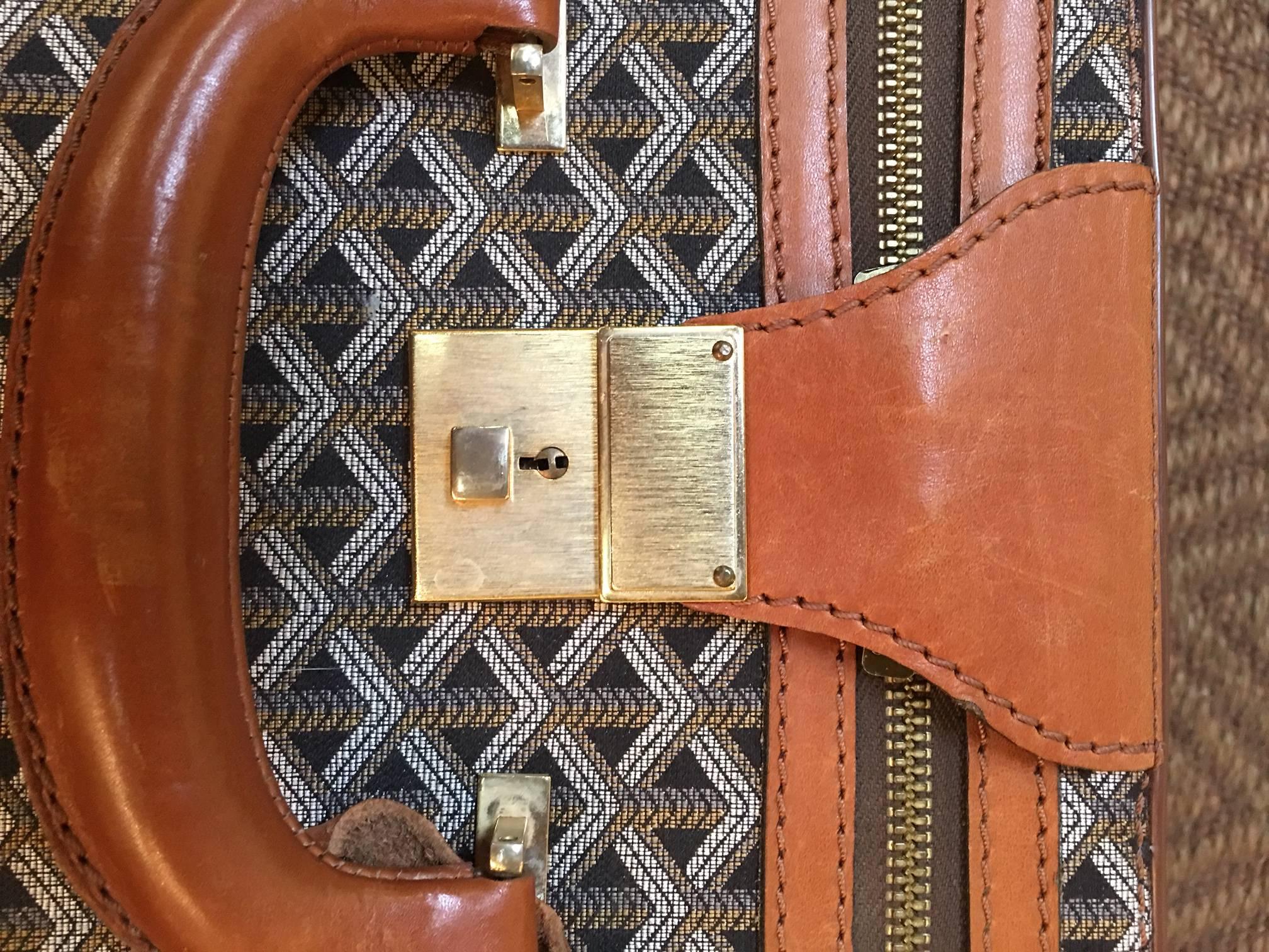 French Goyard Vintage Suitcase For Sale