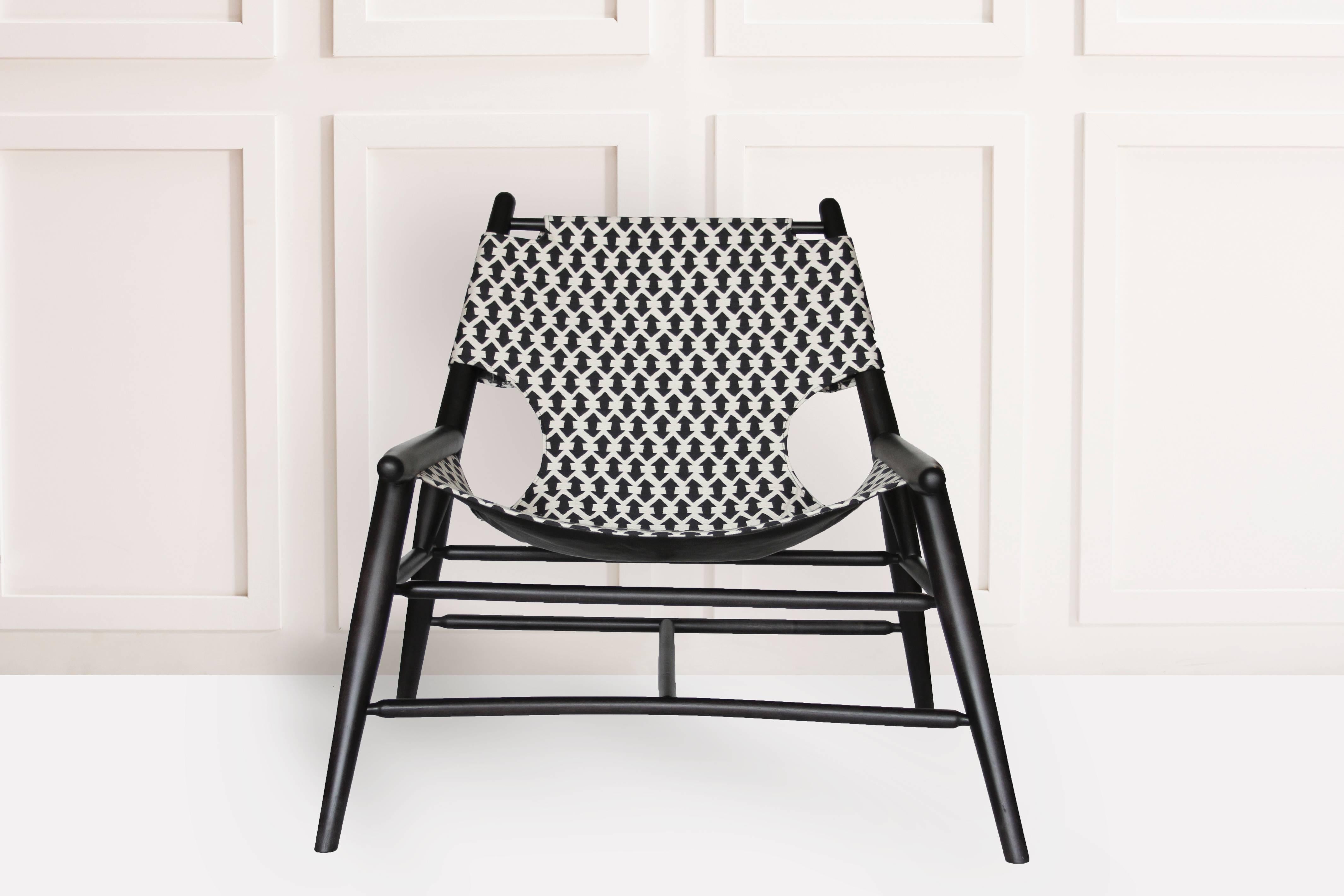 American Anna Karlin Stained Maple Sling Chair