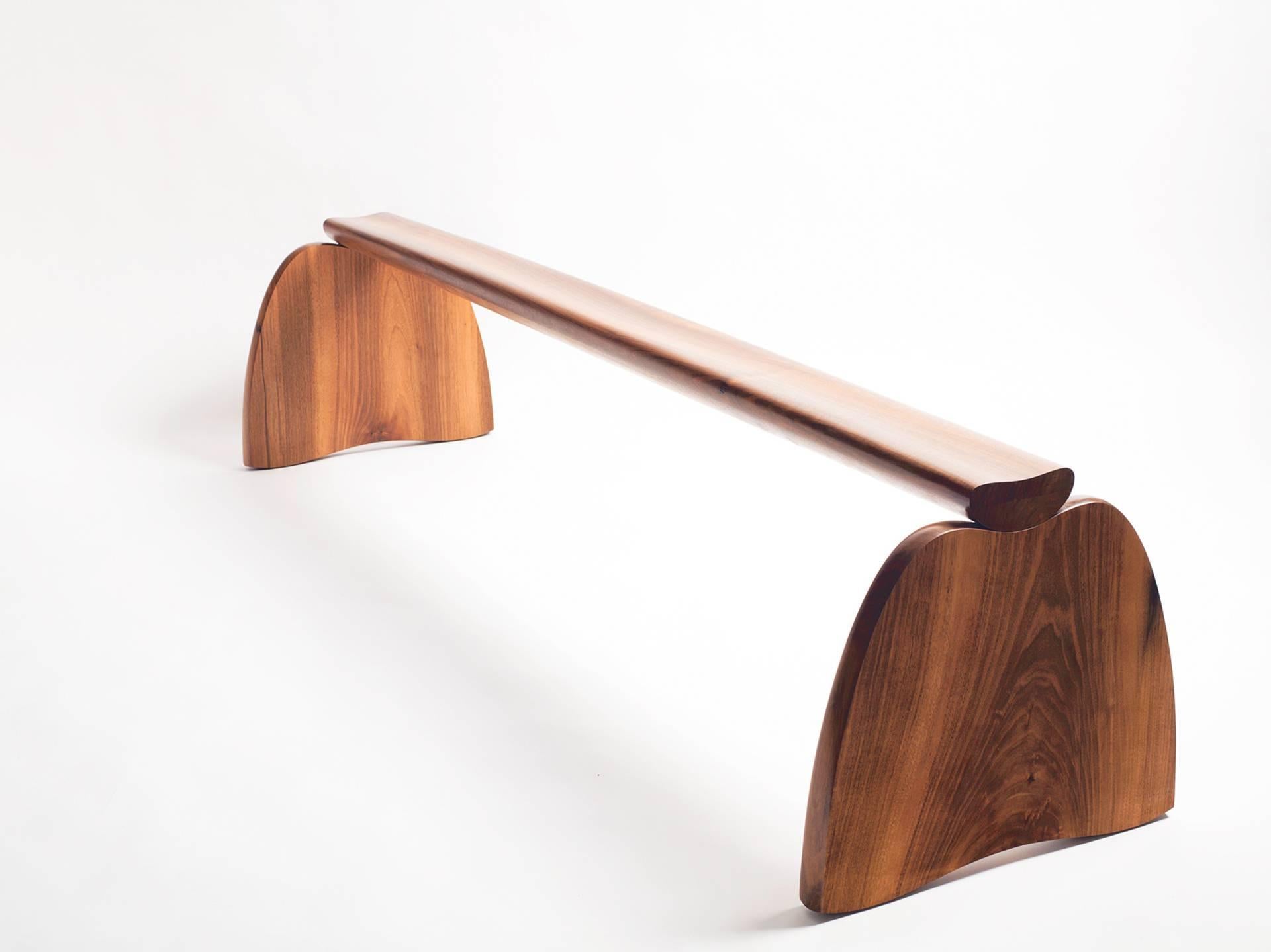 Manufacturer:
Rutger Graas.
 
Description:
The Pose bench results from the collaboration between Amsterdam-based designer, Aldo Bakker and woodcraft-master, Rutger Graas. 
 
Alice Rawsthorn described Pose in the New York Times: “At first