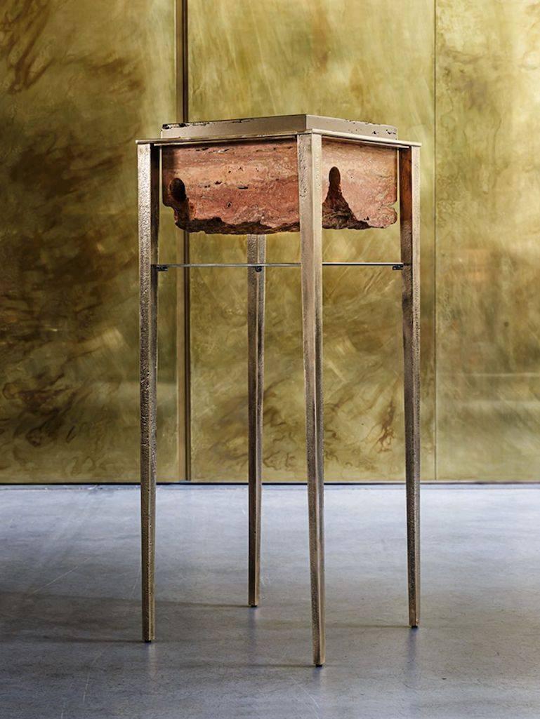 Cremino Console Hand-Crafted by Gianluca Pacchioni In New Condition For Sale In New York, NY