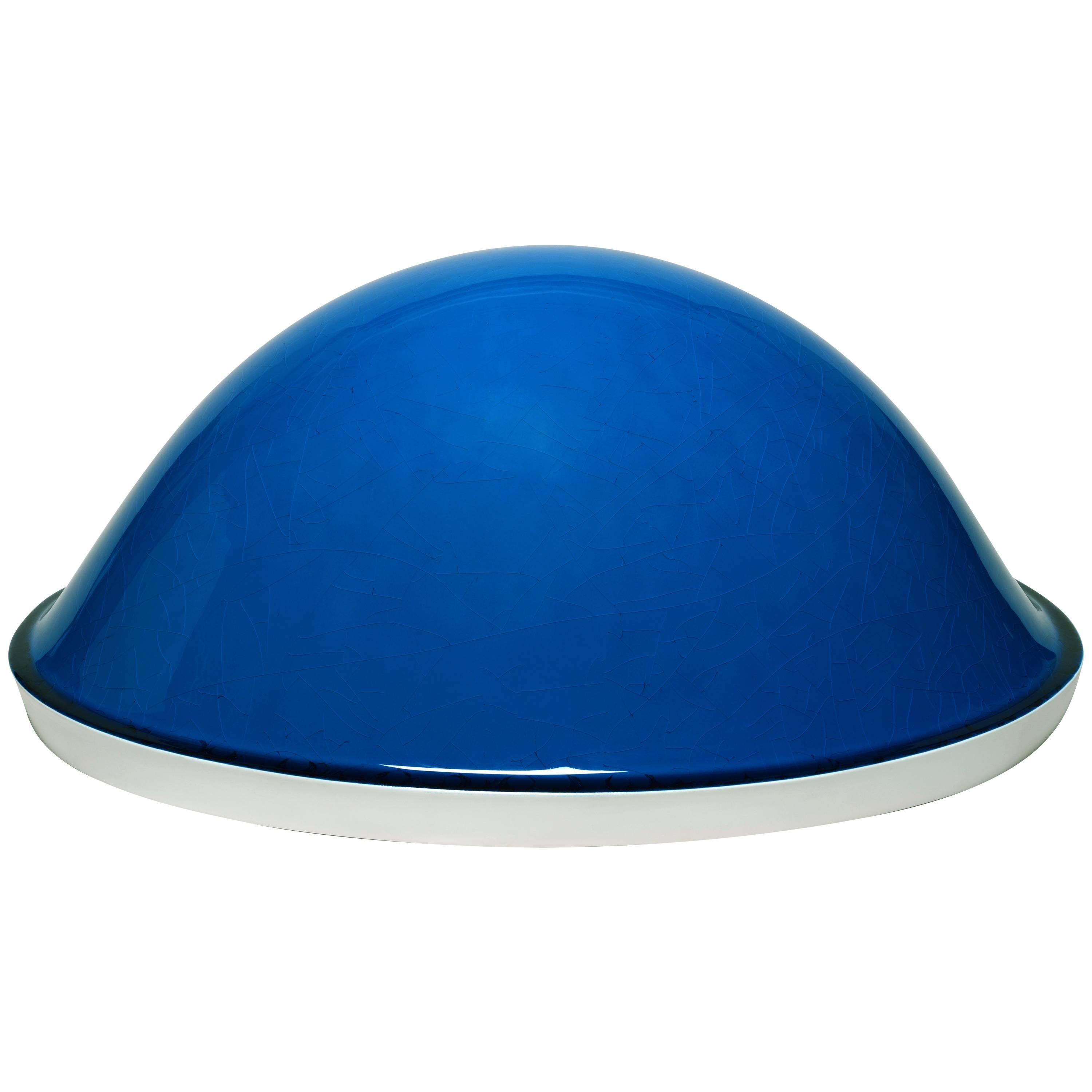 Blue Porcelain "Dôme" by Aldo Bakker for Sèvres, Edition of 8 For Sale