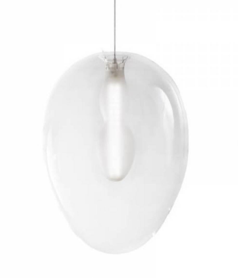 Metal Preciosa Soul Pendant Lights by Eva Eisler, Glass Mouth-Blown in Czech Republic For Sale