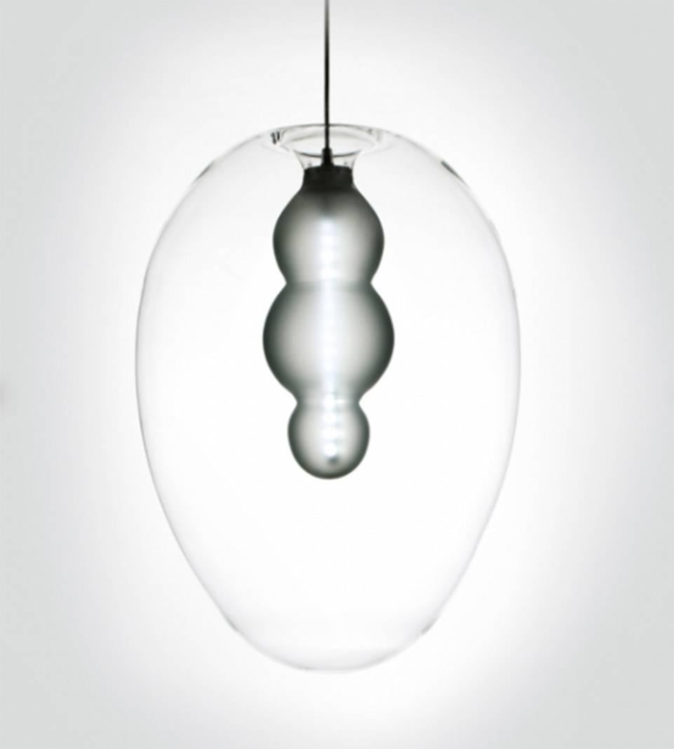 Preciosa Soul Pendant Lights by Eva Eisler, Glass Mouth-Blown in Czech Republic For Sale 1