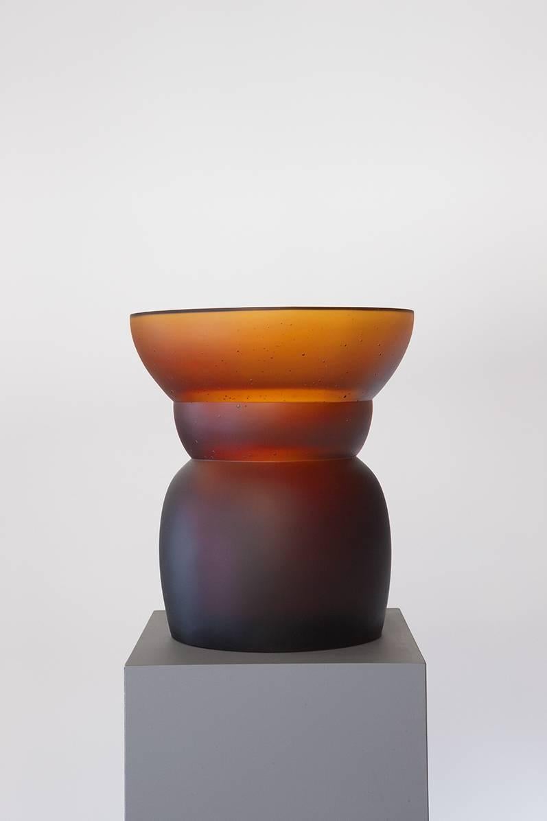 Modern Particles Gallery Collection: Glass Vessel by Marieke Schoonderbeek (Ed. 8/8) For Sale