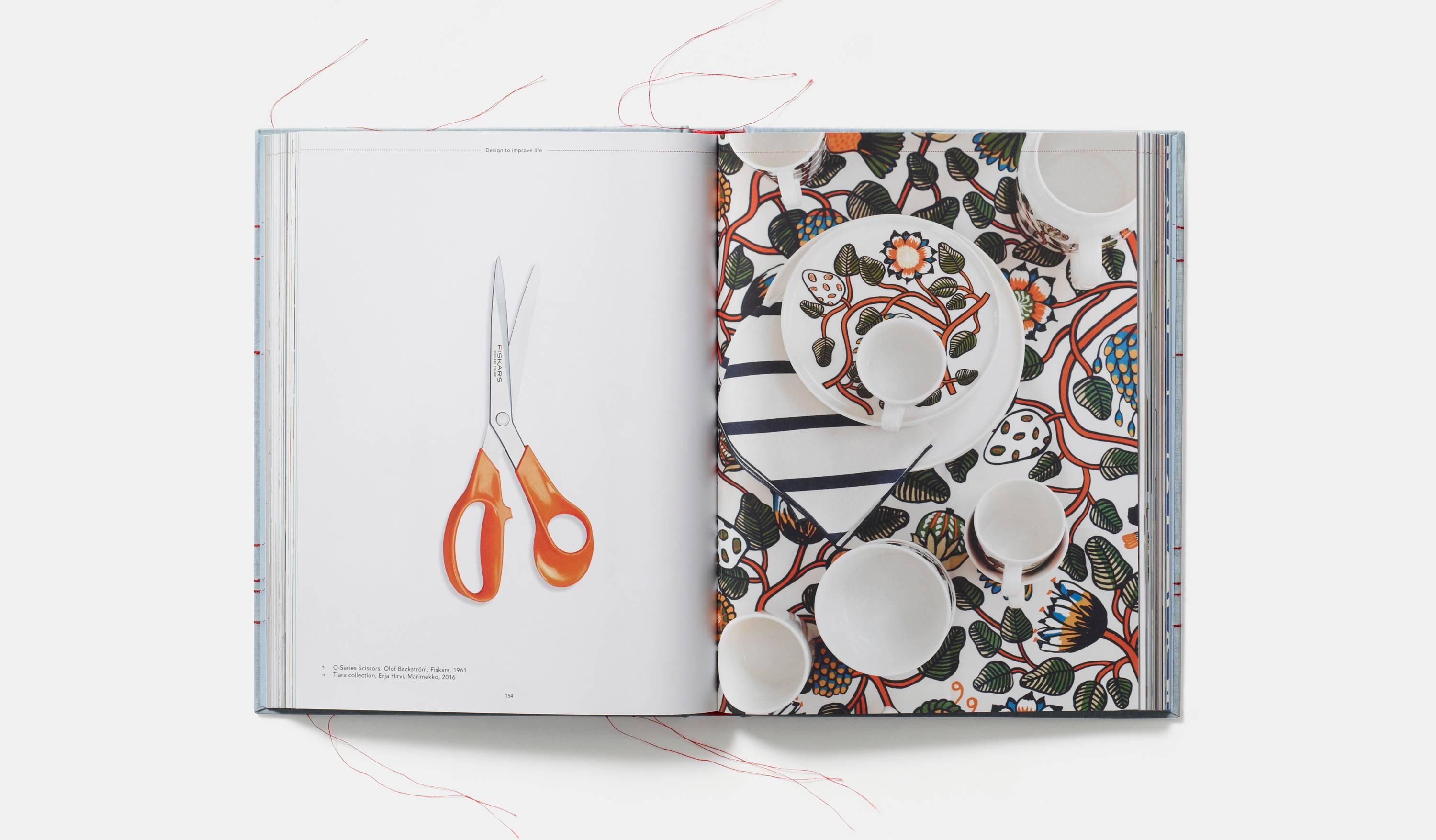Contemporary Red Thread Nordic Design Book For Sale
