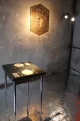 Unqiue Piece "Apparecchiato per due" Table with Inlayed Plate Setting