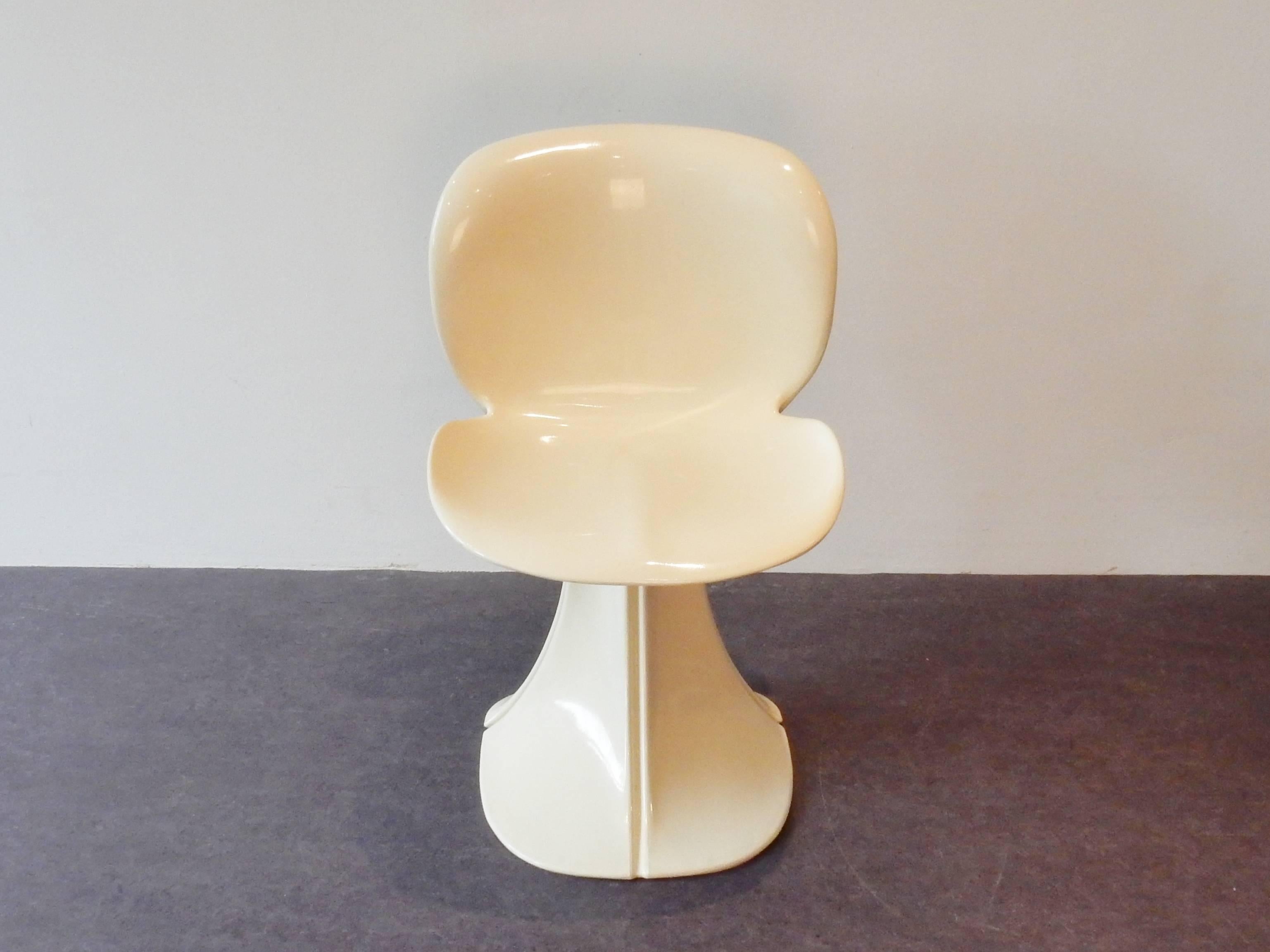 Molded Rare Flower Model Chair by Pierre Paulin for Boro, Belgium, 1970s