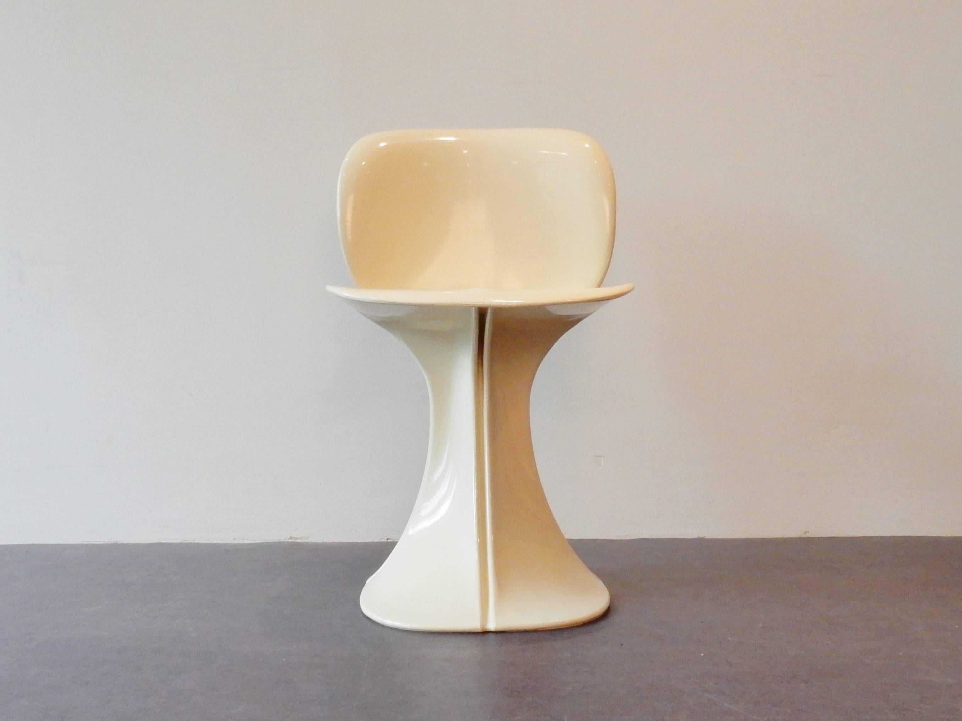Belgian Rare Flower Model Chair by Pierre Paulin for Boro, Belgium, 1970s