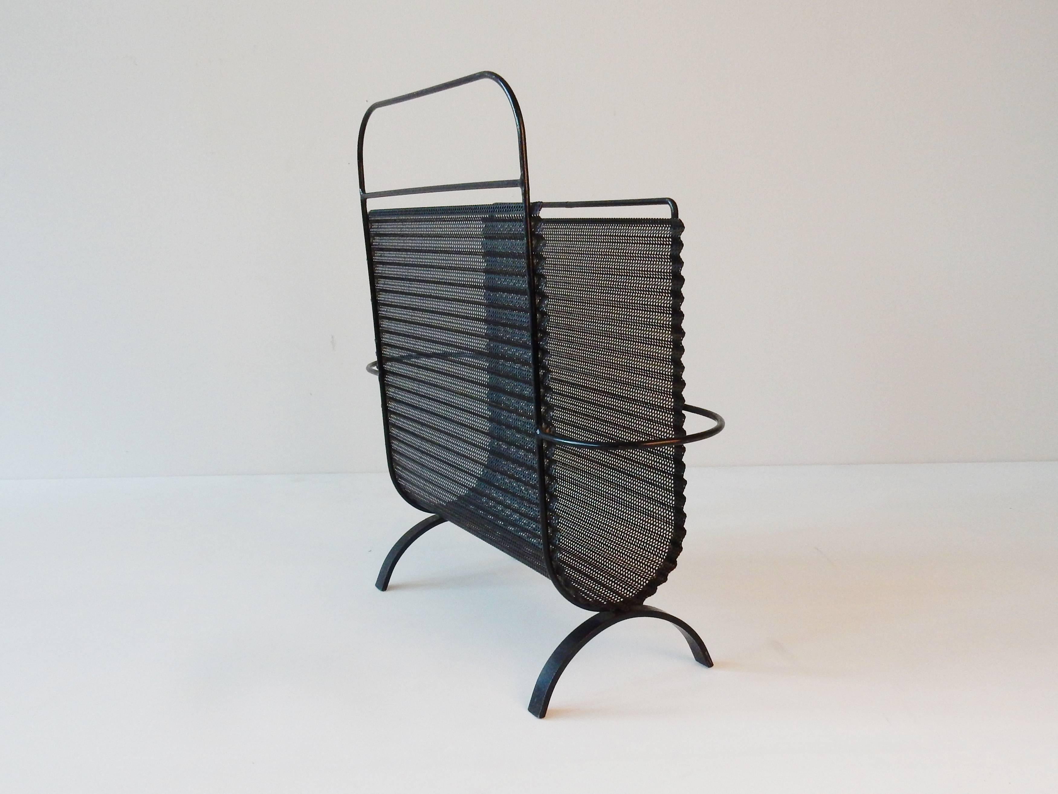 Lacquered Magazine Holder by Mathieu Matégot for Artimeta in Excellent Condition, 1950s