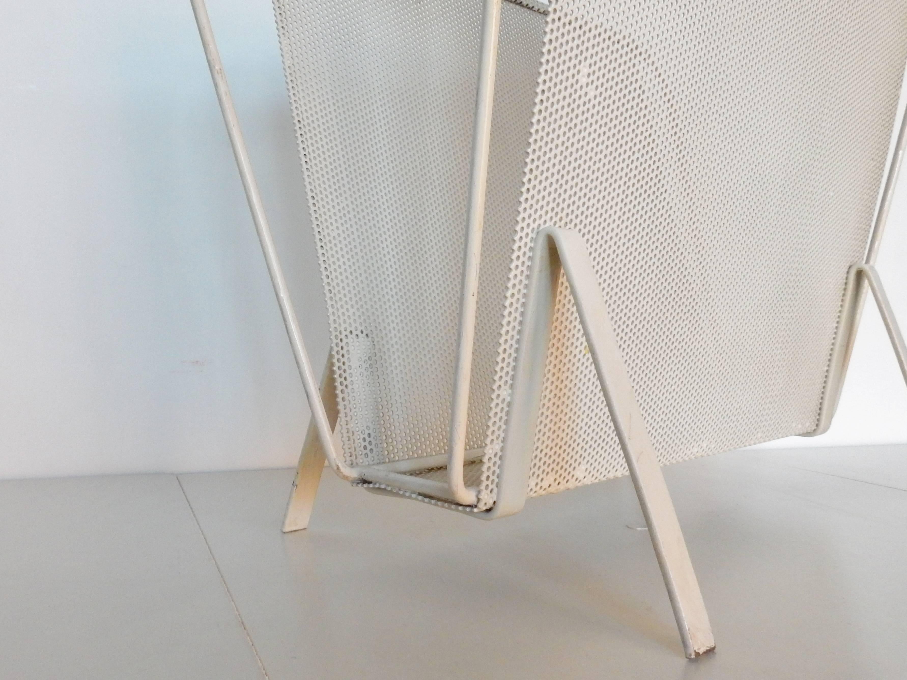 Lacquered 1950s Magazine Rack by Mathieu Matégot and/or Floris Fiedeldij for Artimeta