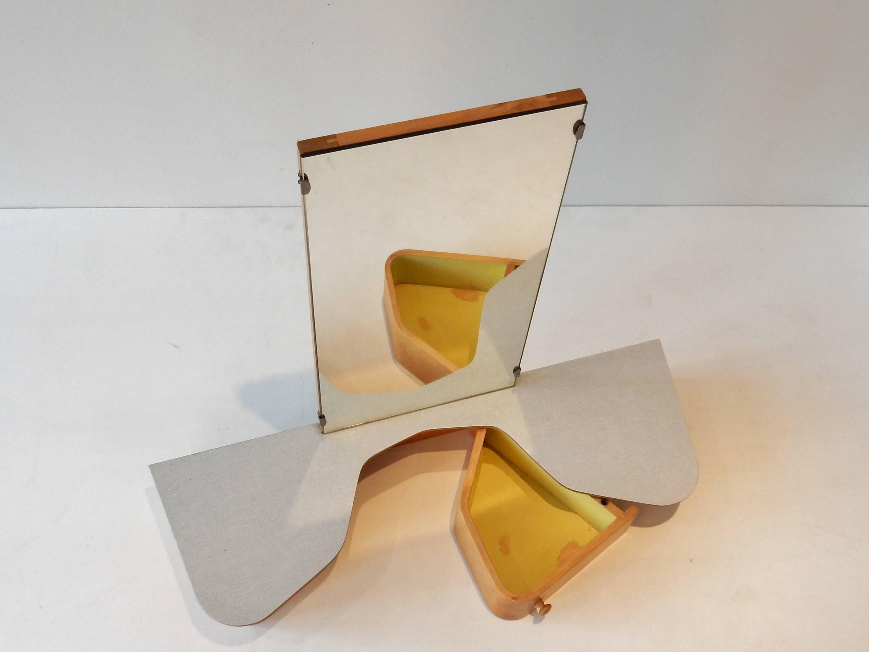 Mid-Century Modern Wall-Mounted Dressing Table by Cees Braakman for Pastoe, Netherlands, 1950s