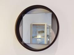 Miroir moderniste noir et blanc emblématique des années 1950 par Benno Premsela pour 't Spectrum