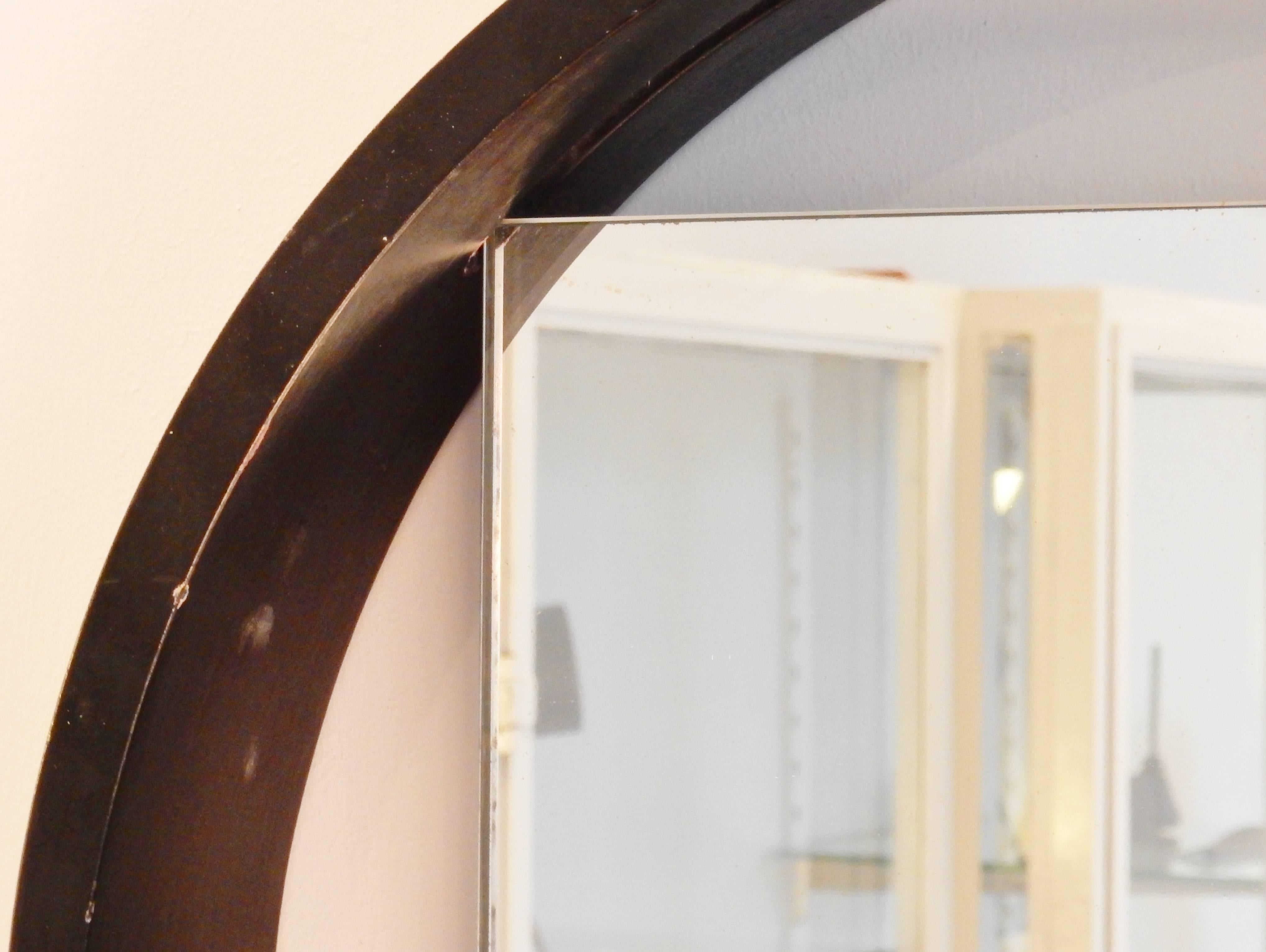 Iconic 1950s Black and White Modernist Mirror by Benno Premsela for 't Spectrum 2