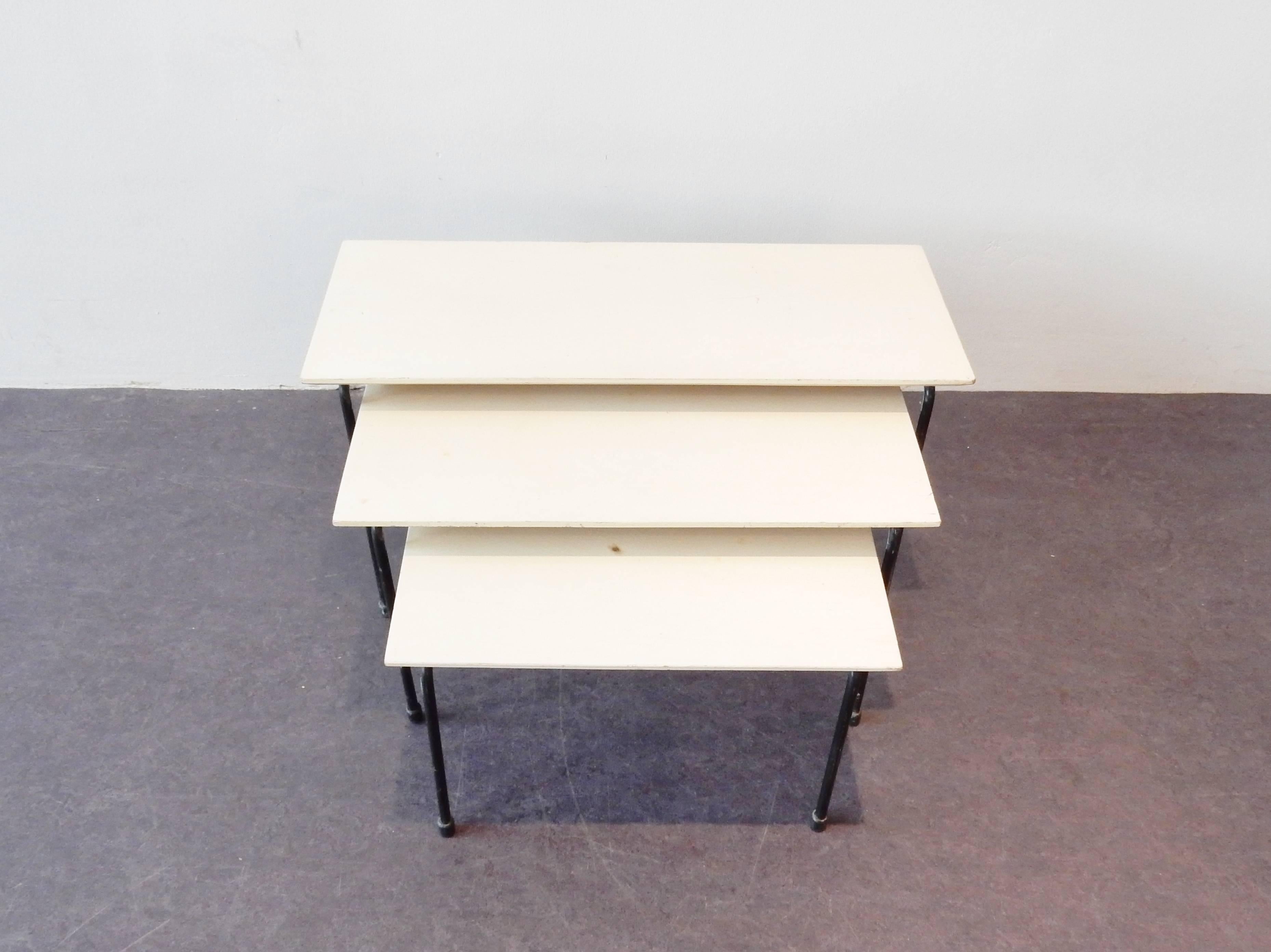 Dutch Rare, Original Set of 'Twello' Nesting Tables by Martin Visser for 't Spectrum For Sale
