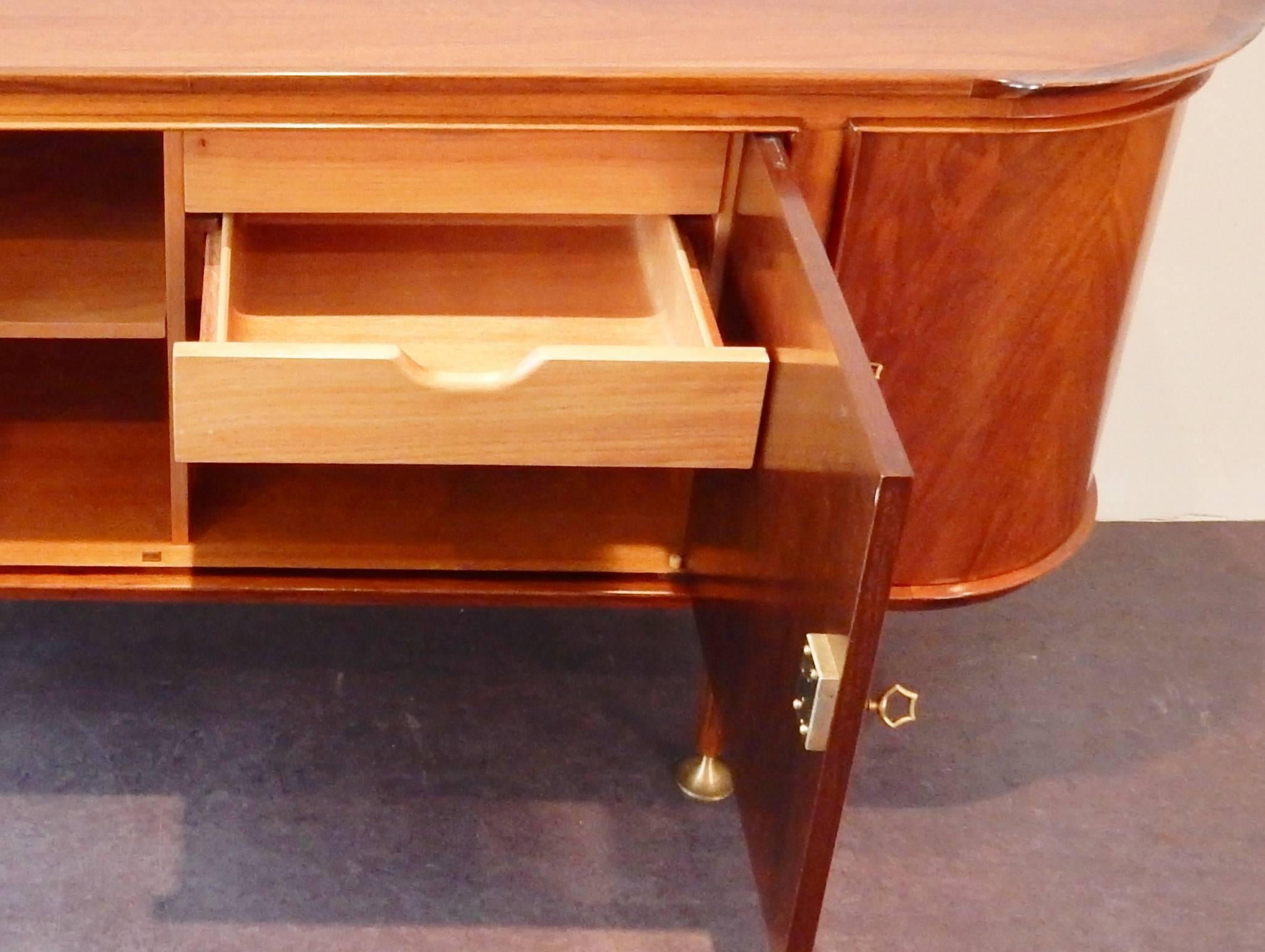 Dutch Sideboard in Mahogany by A.A. Patijn for Zijlstra Joure, Netherlands, 1950s