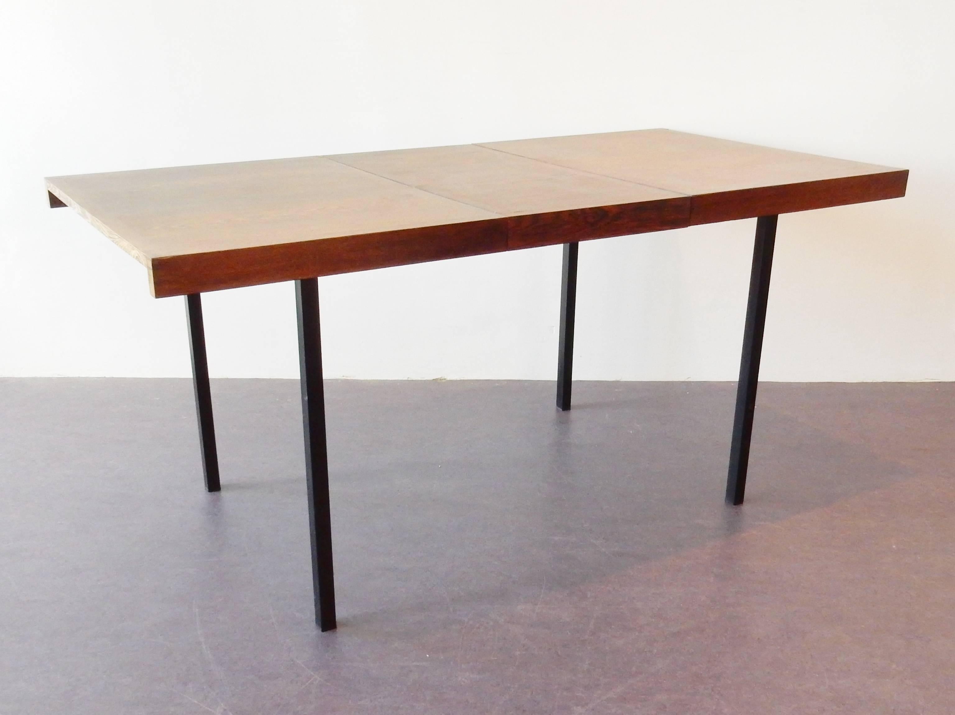 Mid-Century Modern Wengé Top Model 'Weert' Dining/Kitchen Table by Martin Visser for 't Spectrum