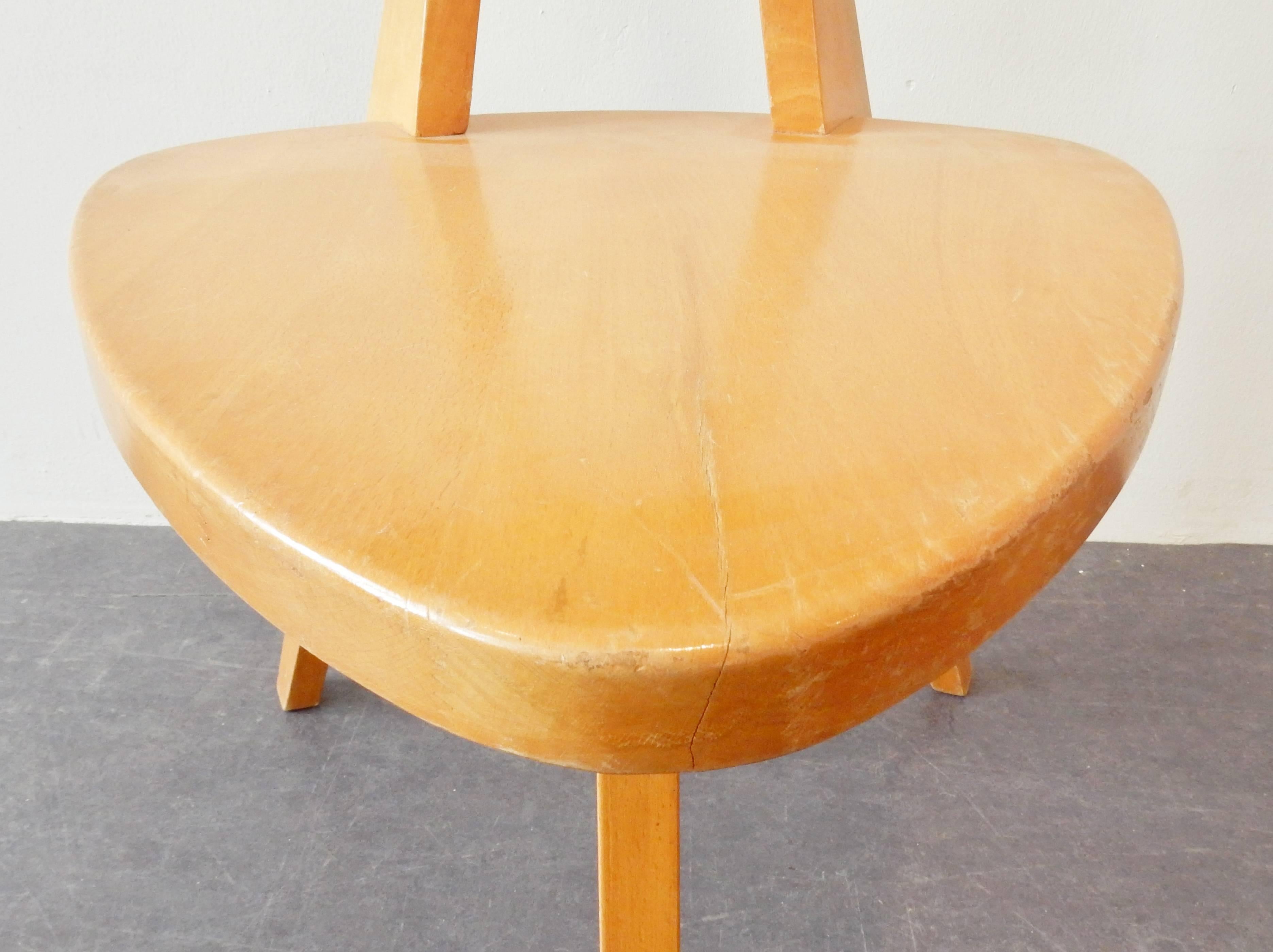 Wood Model '360' Children Chair by Walter Papst for Wilkhahn, Germany, 1950s For Sale
