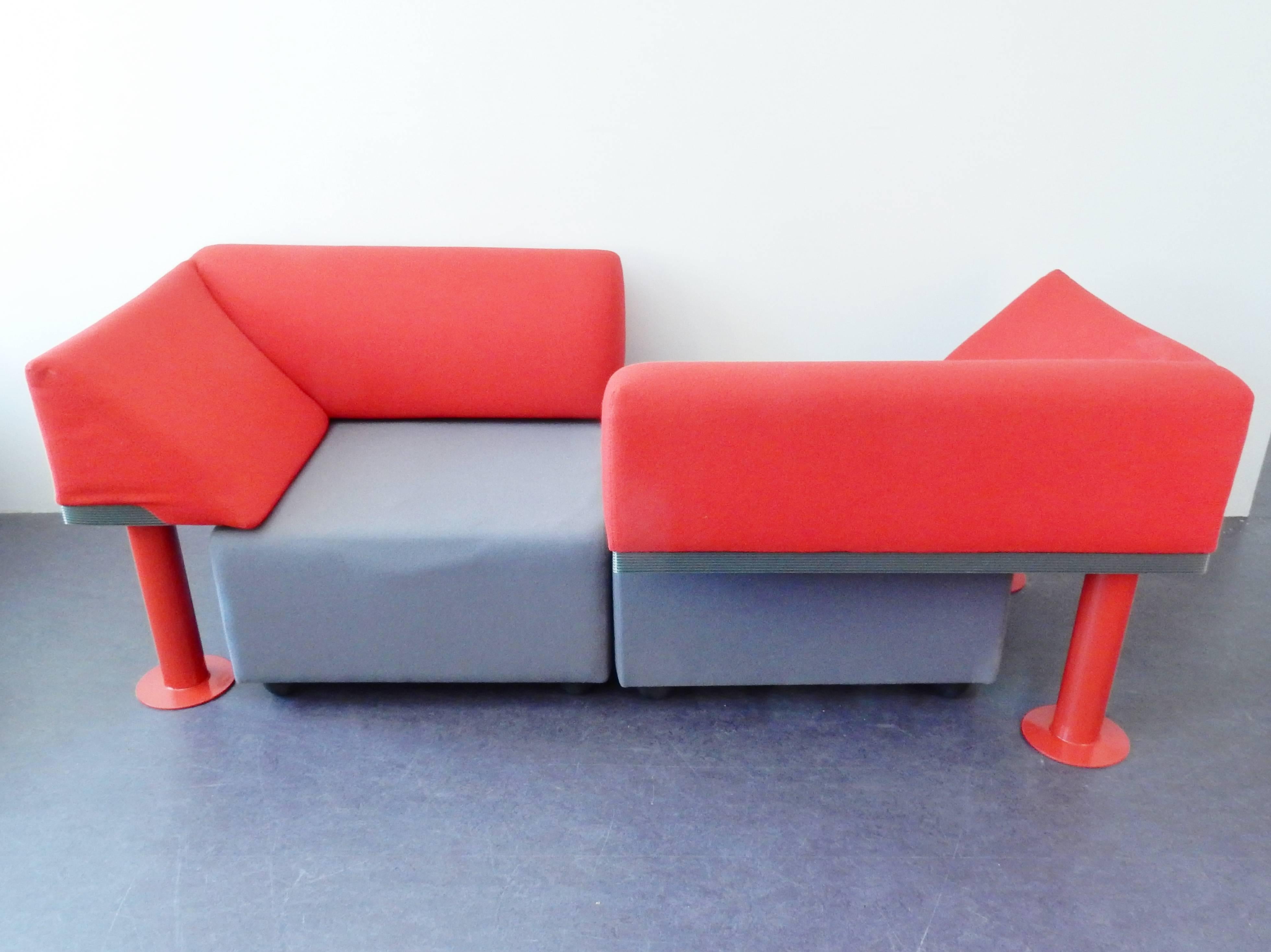 Dutch Model 960 Quadrio Lounge Chairs by Michael McCoy for Artifort, Netherlands, 1986