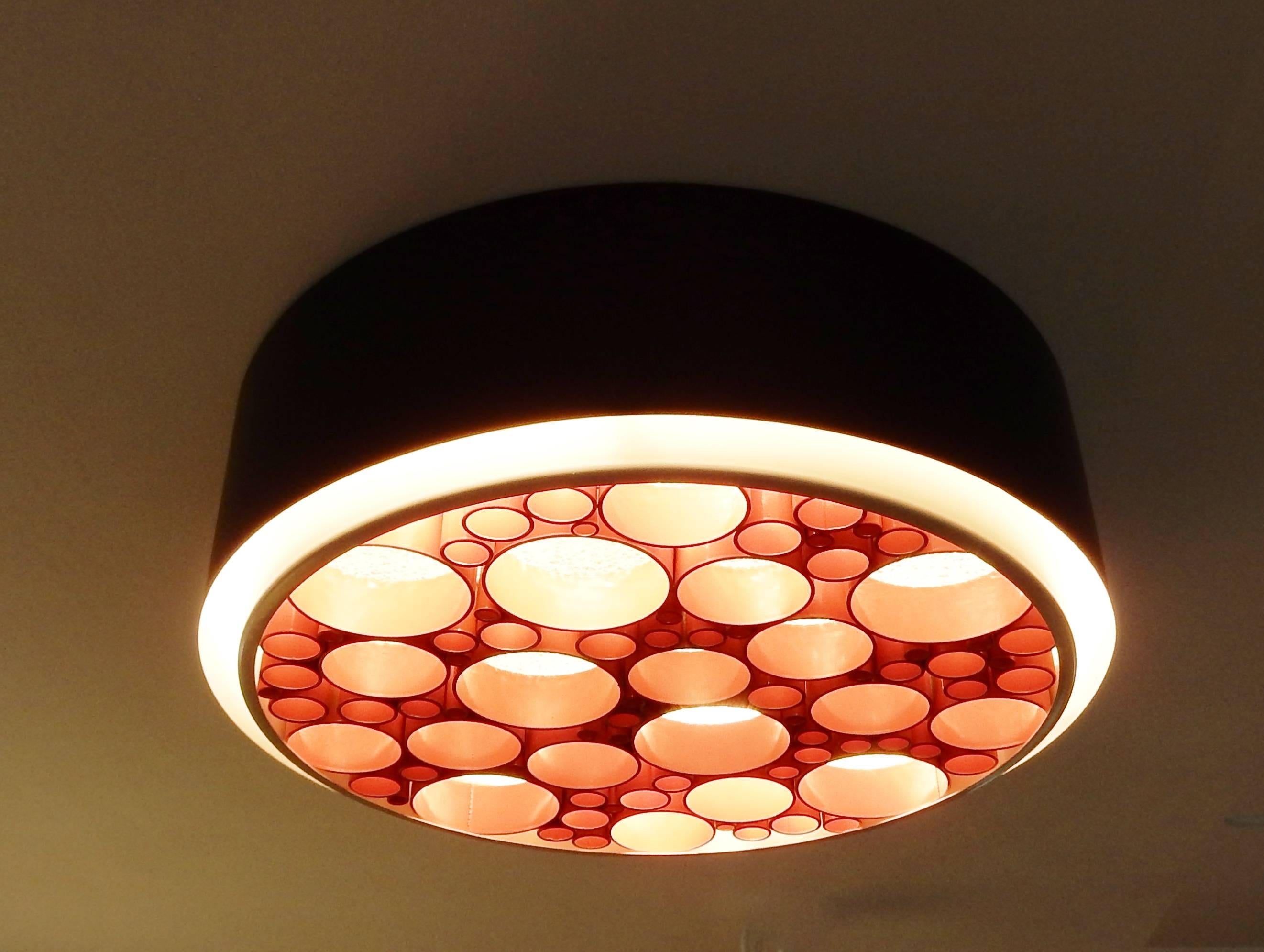 Dutch Model 'Alliance' or 'P-1474' ceiling lamp by RAAK Amsterdam, Netherlands, 1970s