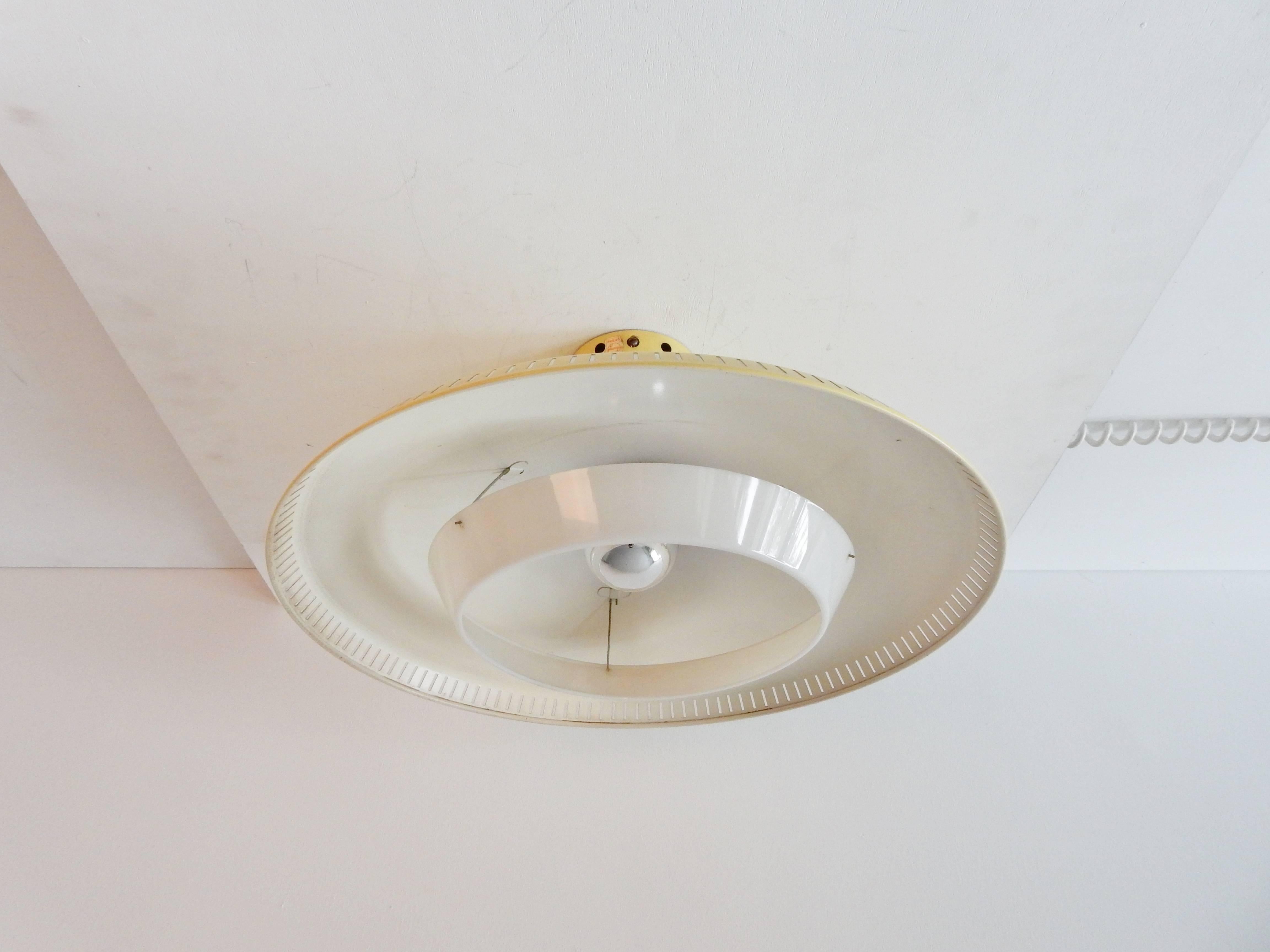 Model 'NB93' Ceiling Lamp by Louis Kalff for Philips. Netherlands, Late 1950s In Good Condition In Steenwijk, NL