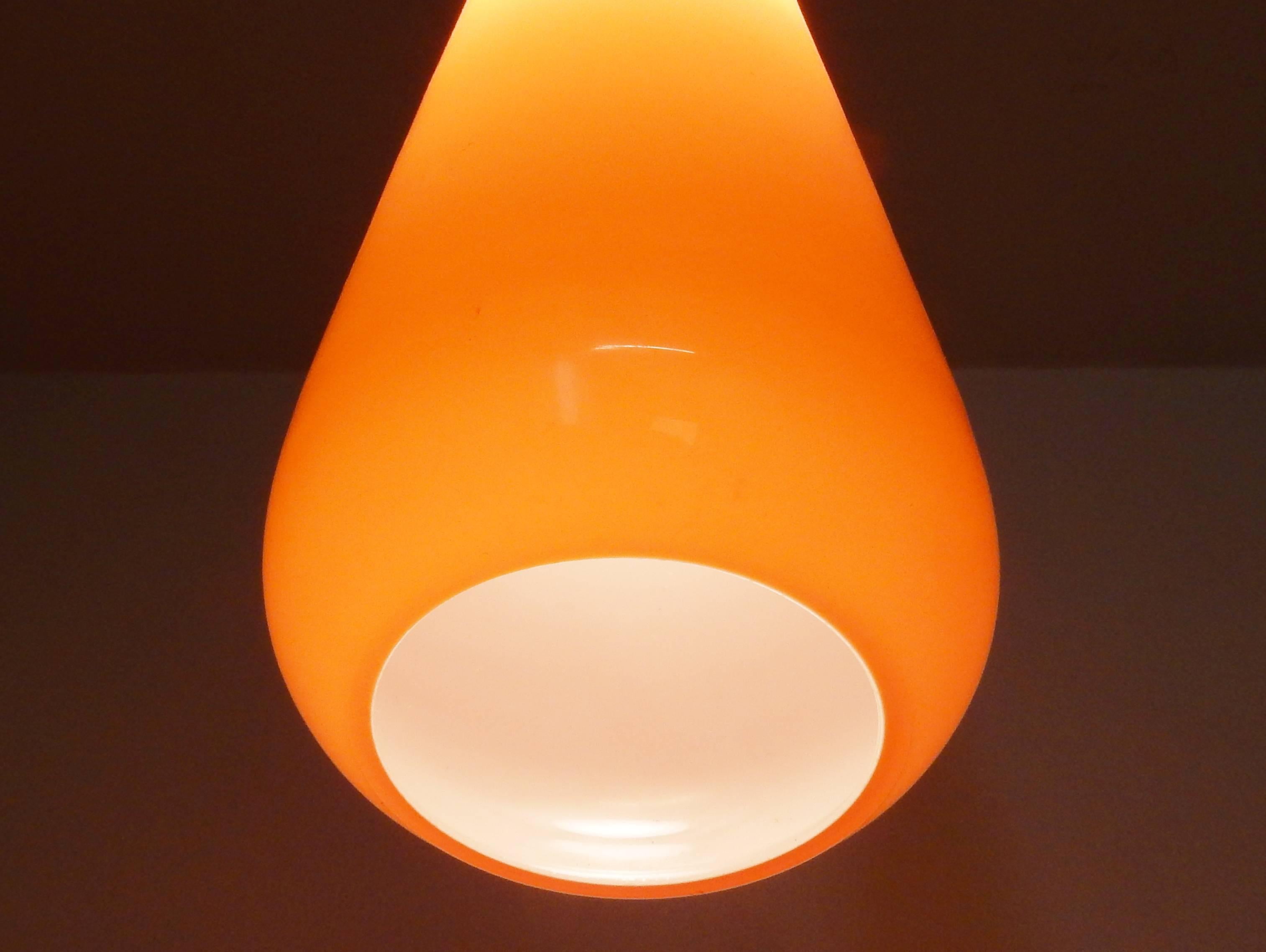 orange pendant lights