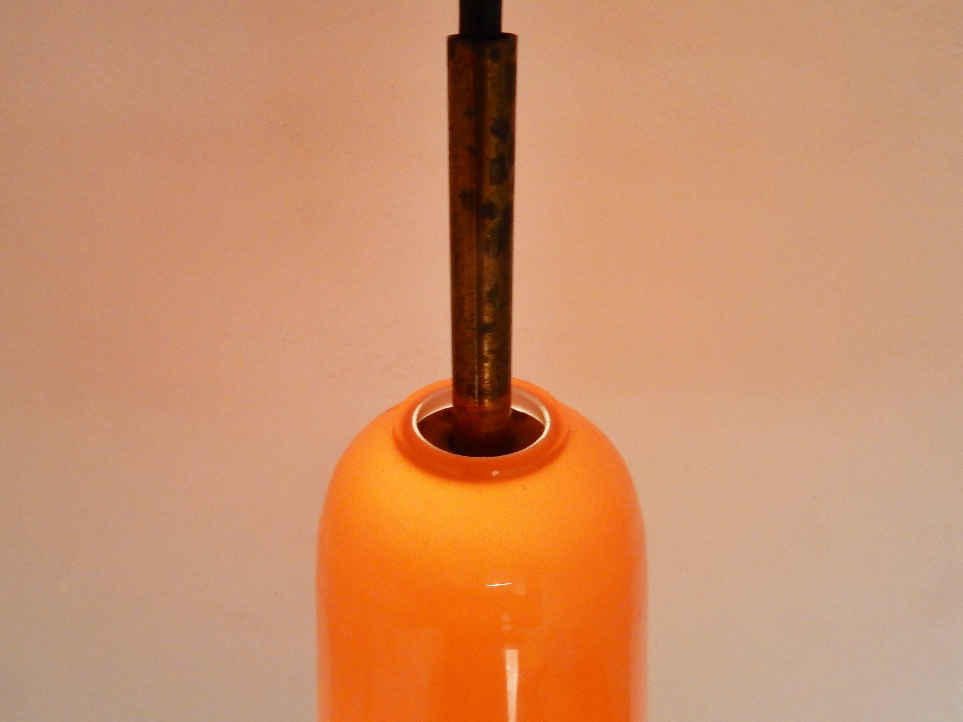 orange pendant lighting