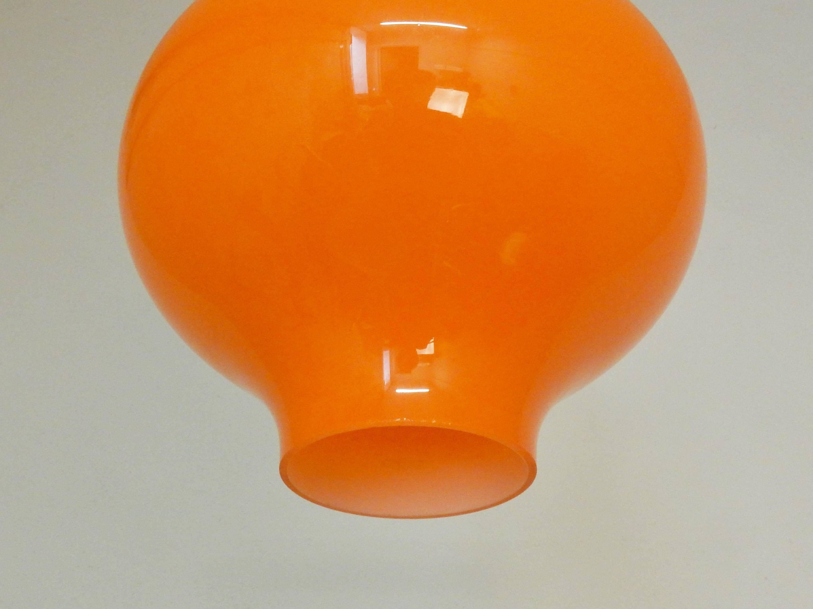 orange pendant lights